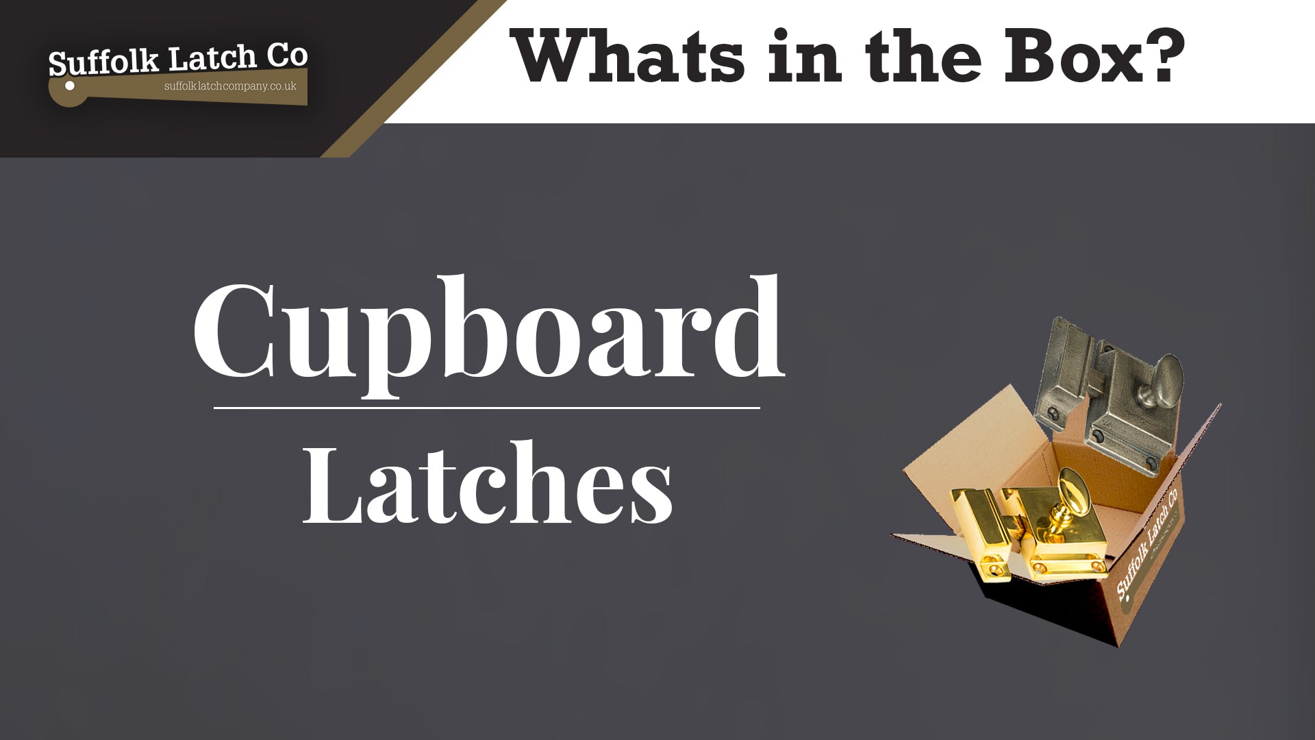What's in the Box: Cupboard Latches