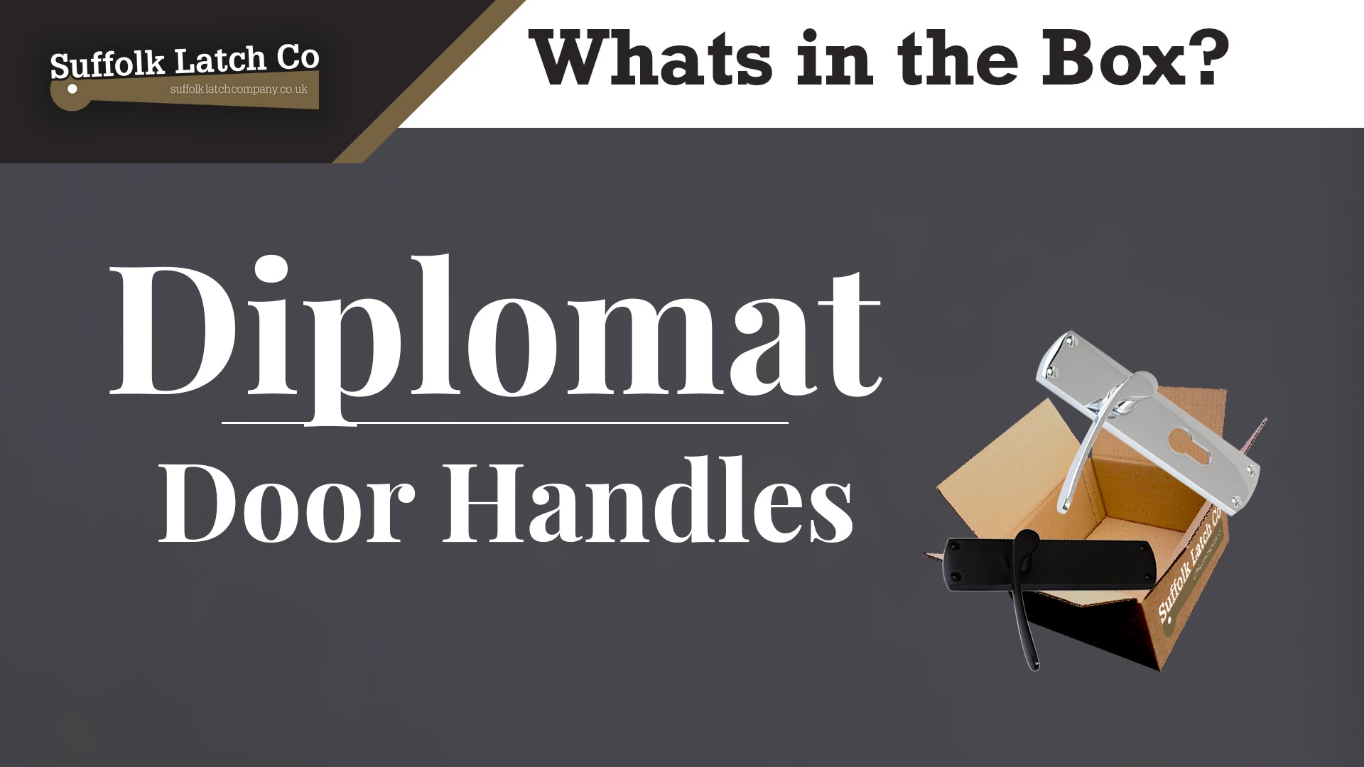 What's in the box: Diplomat Door Handles