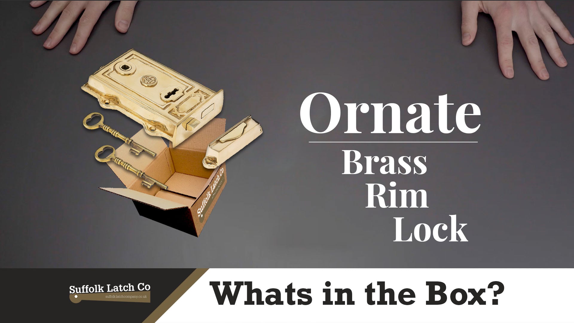 What's In The Box: Ornate Brass Rim Lock & Knob Sets