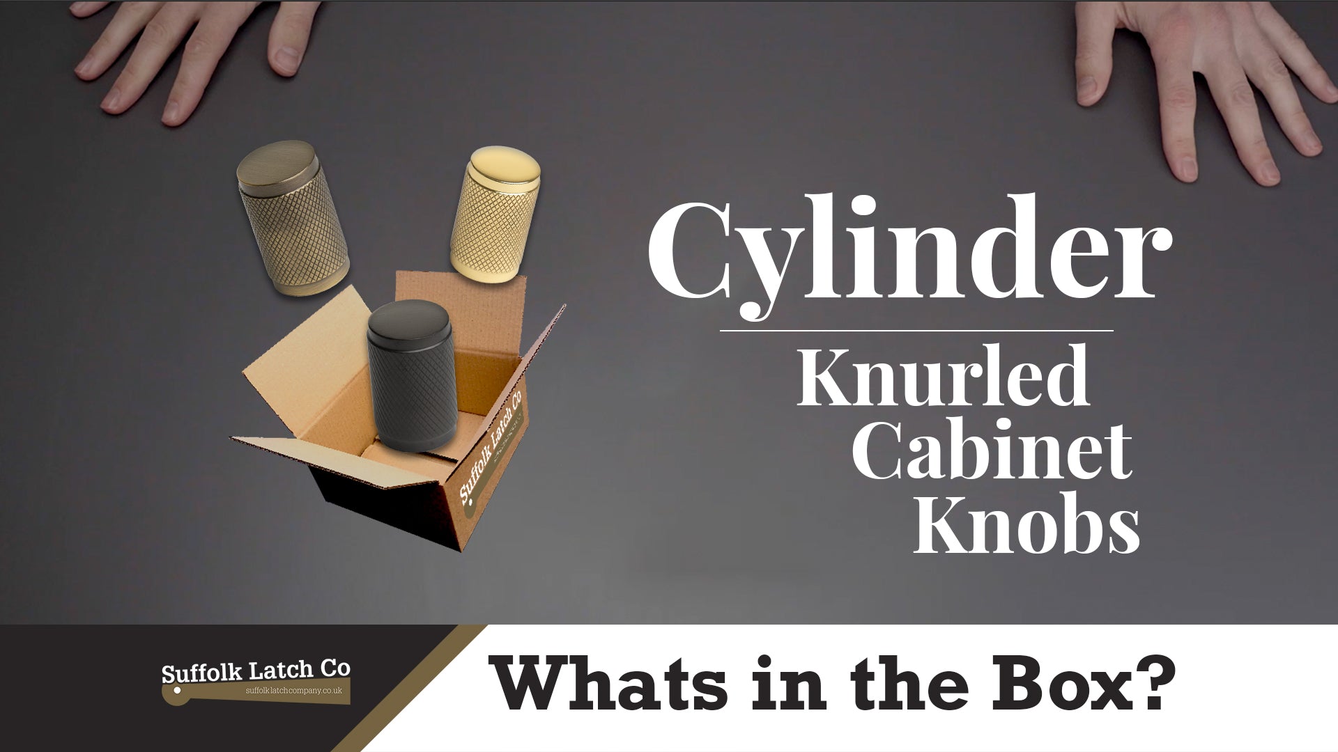 What's In The Box: Cylinder Knurled Cabinet Knobs