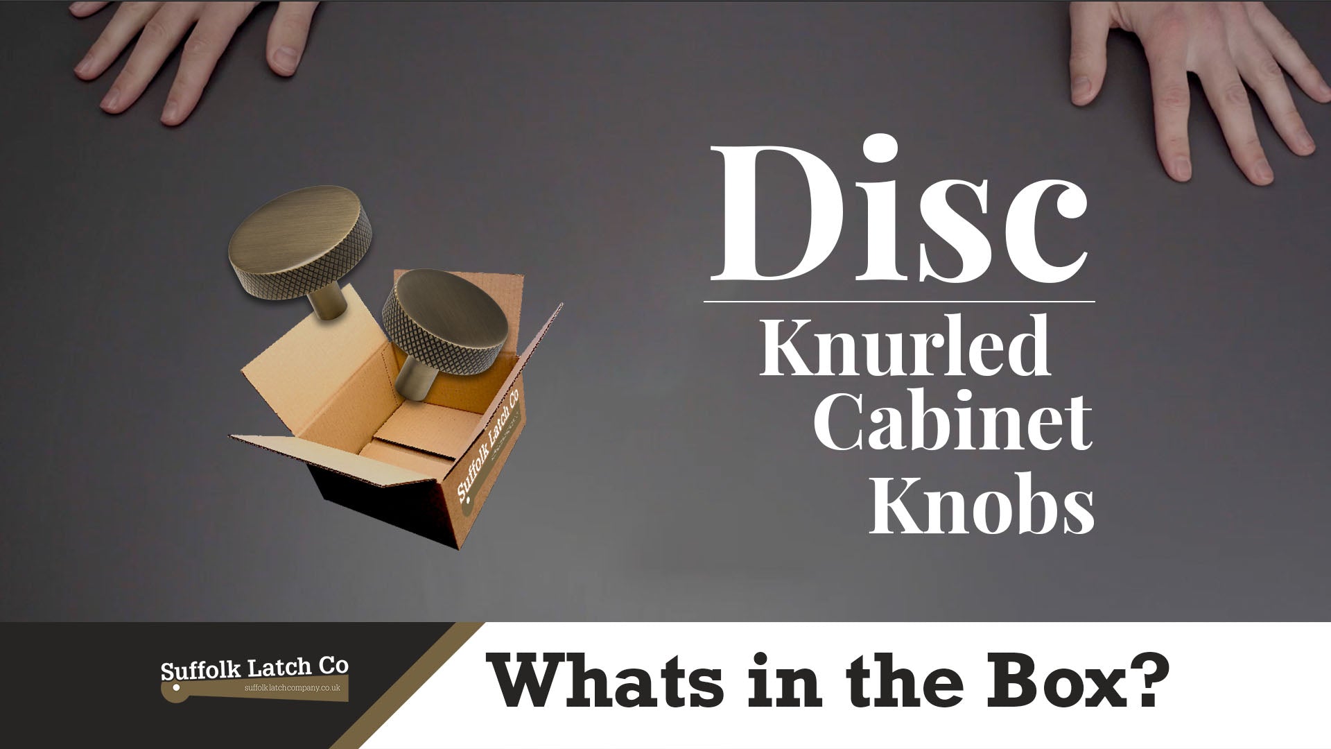 What's In The Box: Disc Knurled Cabinet Knobs
