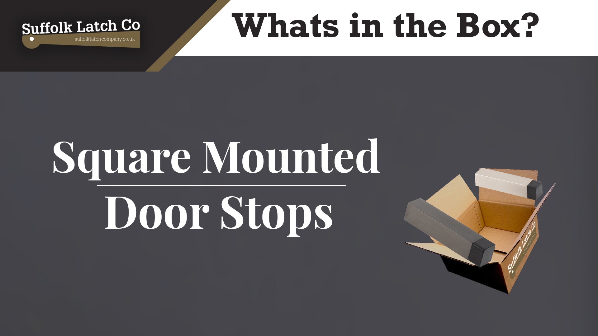What's in the Box: Square Wall Mounted Door Stop