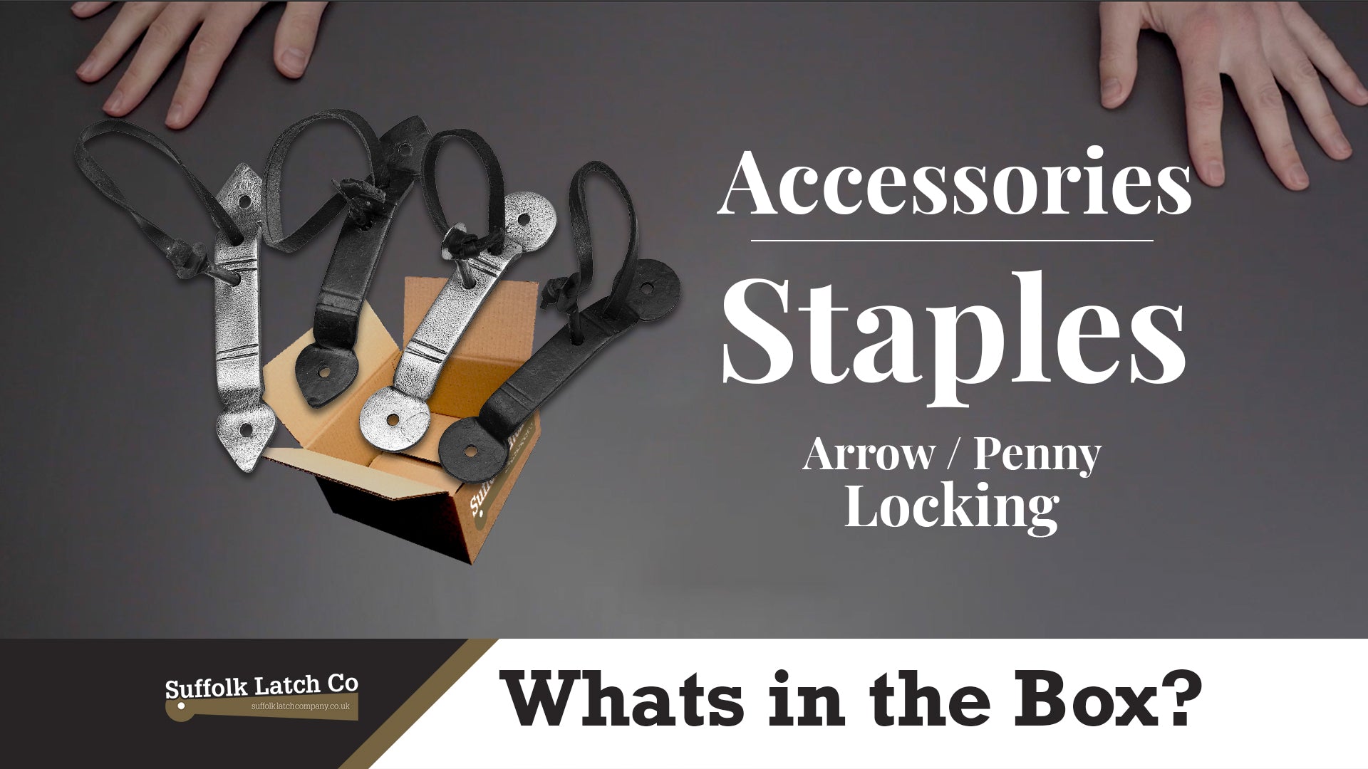 What's In The Box: Arrow / Penny End Locking Staples in Black & Pewter