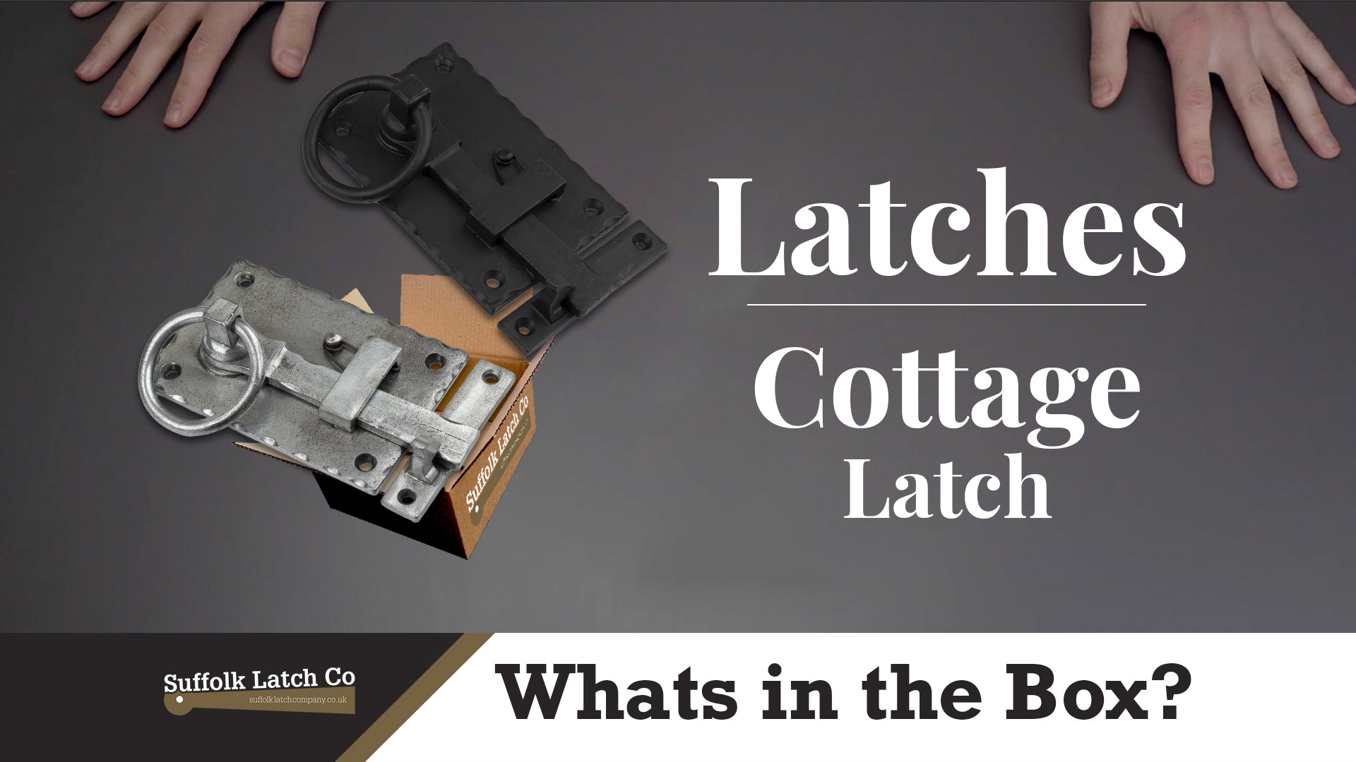 What's In The Box: Cottage Latches in Black & Pewter