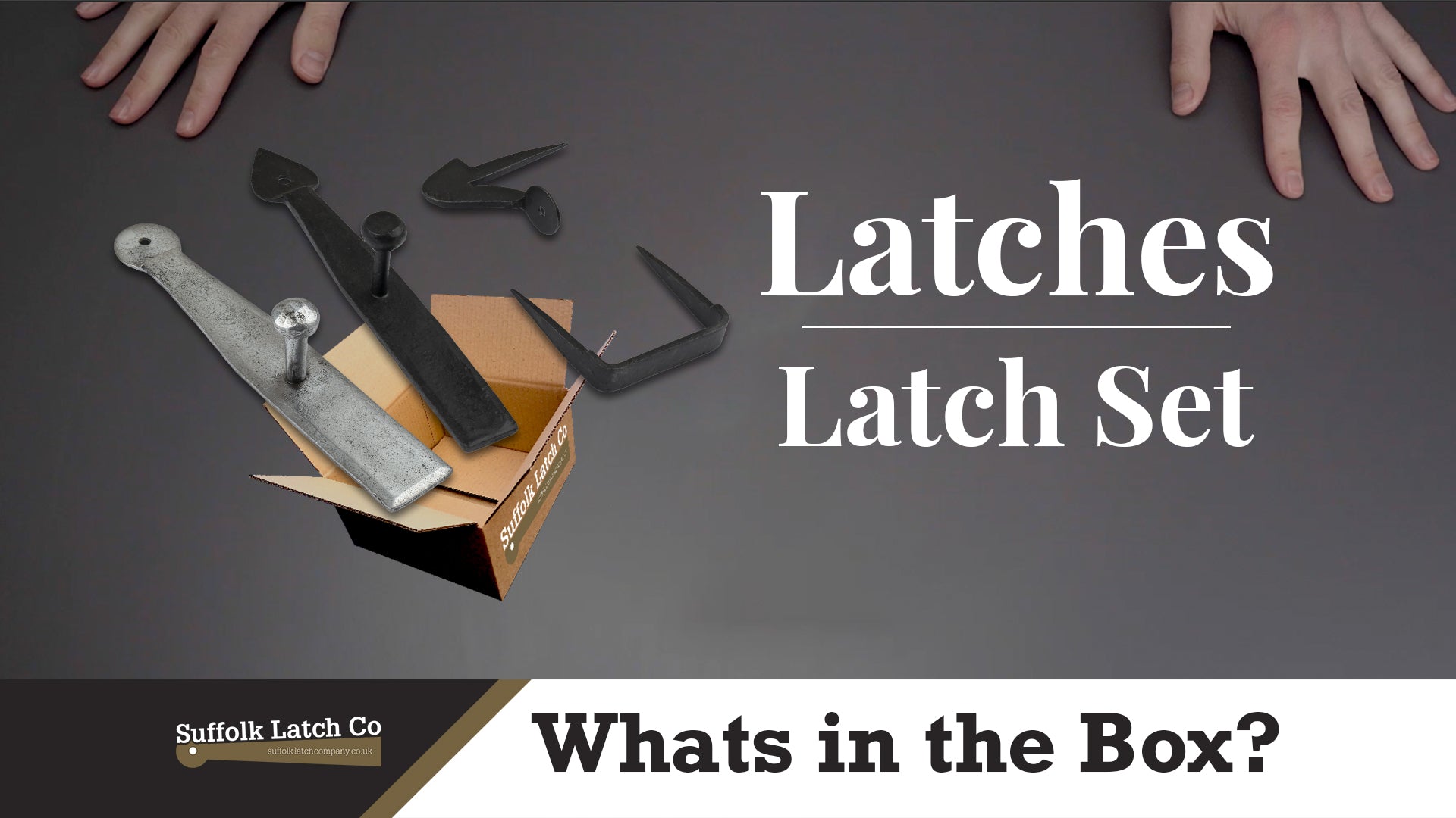 What's In The Box: Latch Set in Black & Pewter