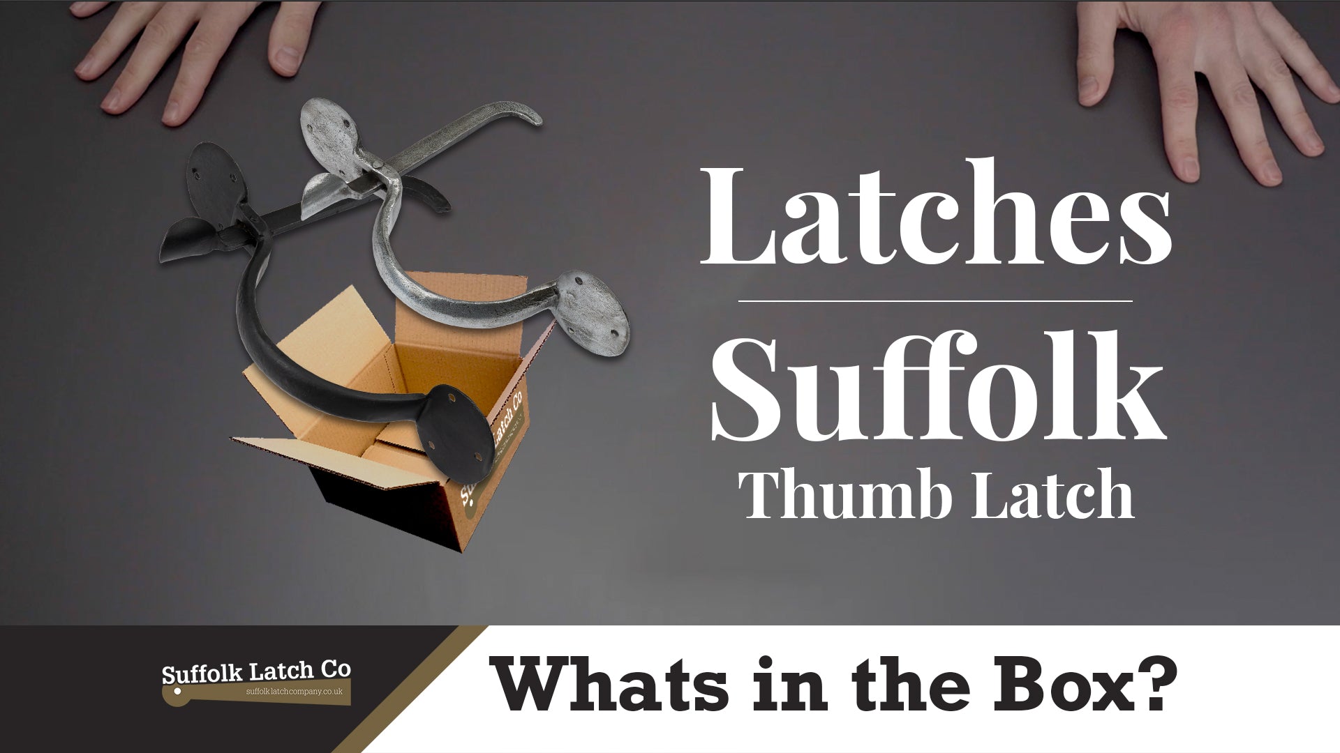 What's In The Box: Suffolk Thumb Latches in Black & Pewter