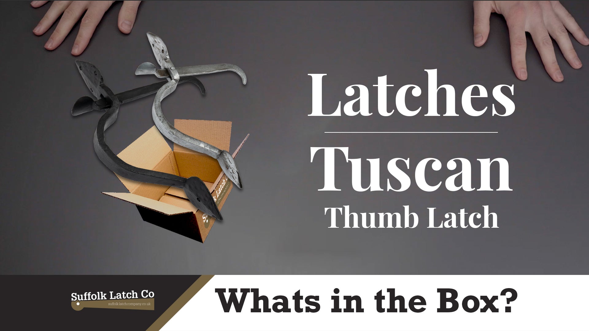 What's In The Box: Tuscan Thumb Latches in Black & Pewter