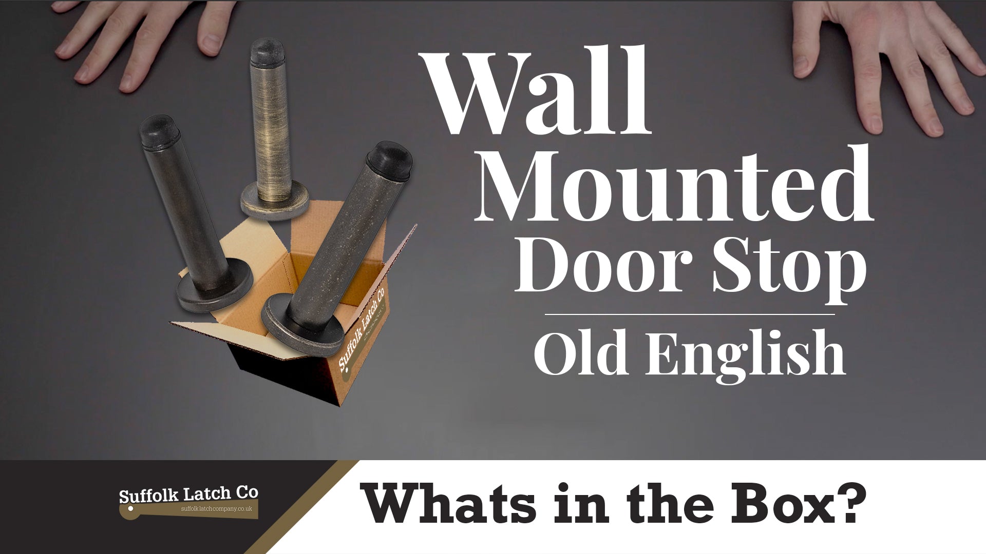 What's In The Box: Wall Mounted Door Stops Old English Collection