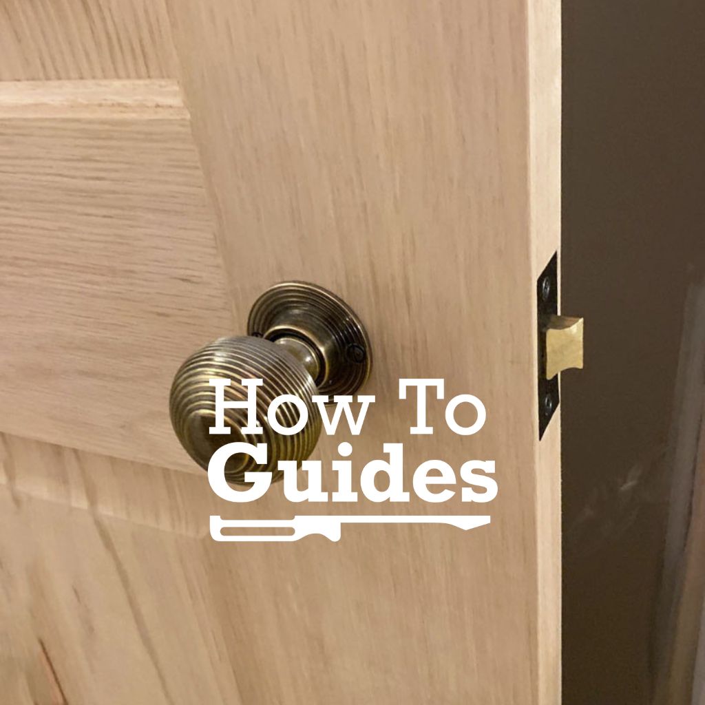 How to fit a reversible tubular latch