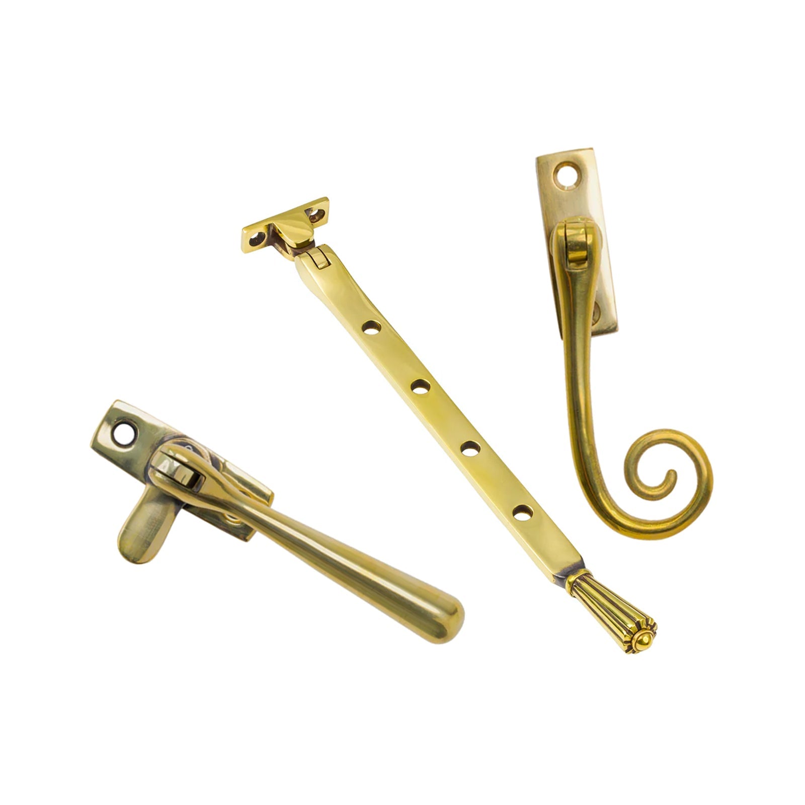 Brass Window Furniture Casement Window Stays & Fasteners