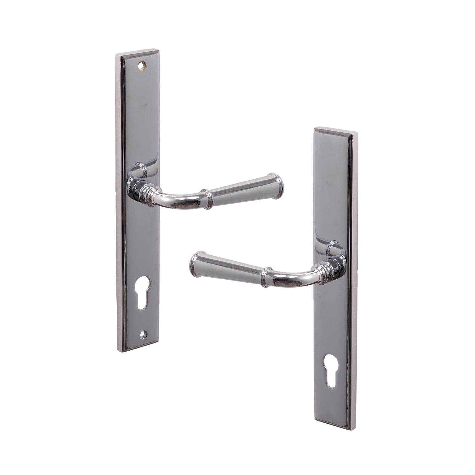 SHOW Left Handed Polished Chrome Colonial Multipoint Door Handle