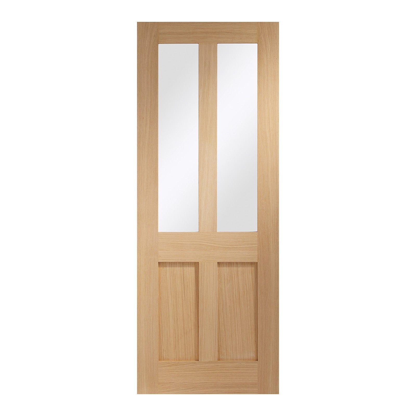 Internal Oak Malton Shaker Door with Clear Glass