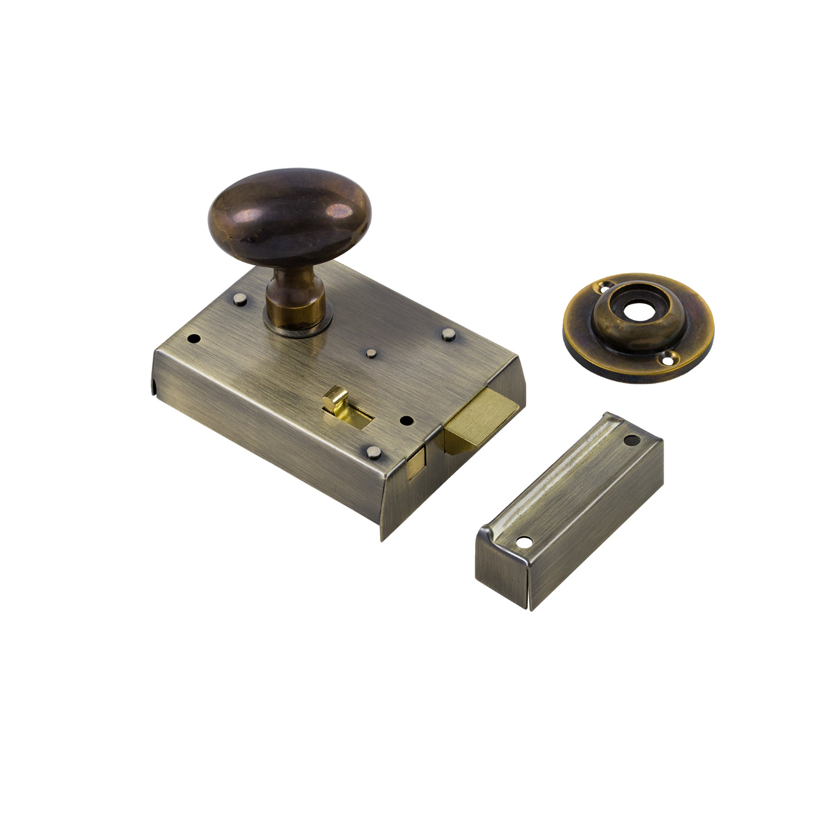 Bathroom Rim Lock Sets Antique Brass Suffolk Latch Company
