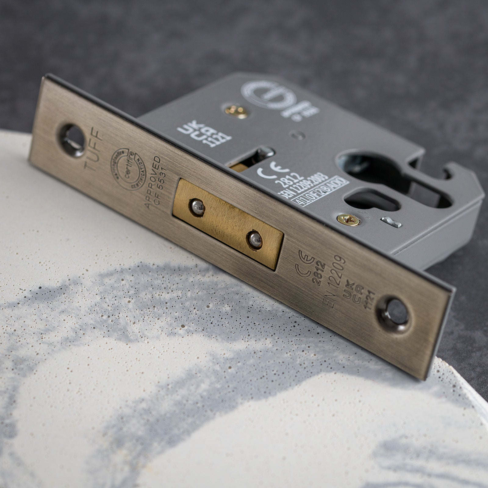 SHOW Moody Image of 3 Lever Euro Deadlock - 2.5 Inch