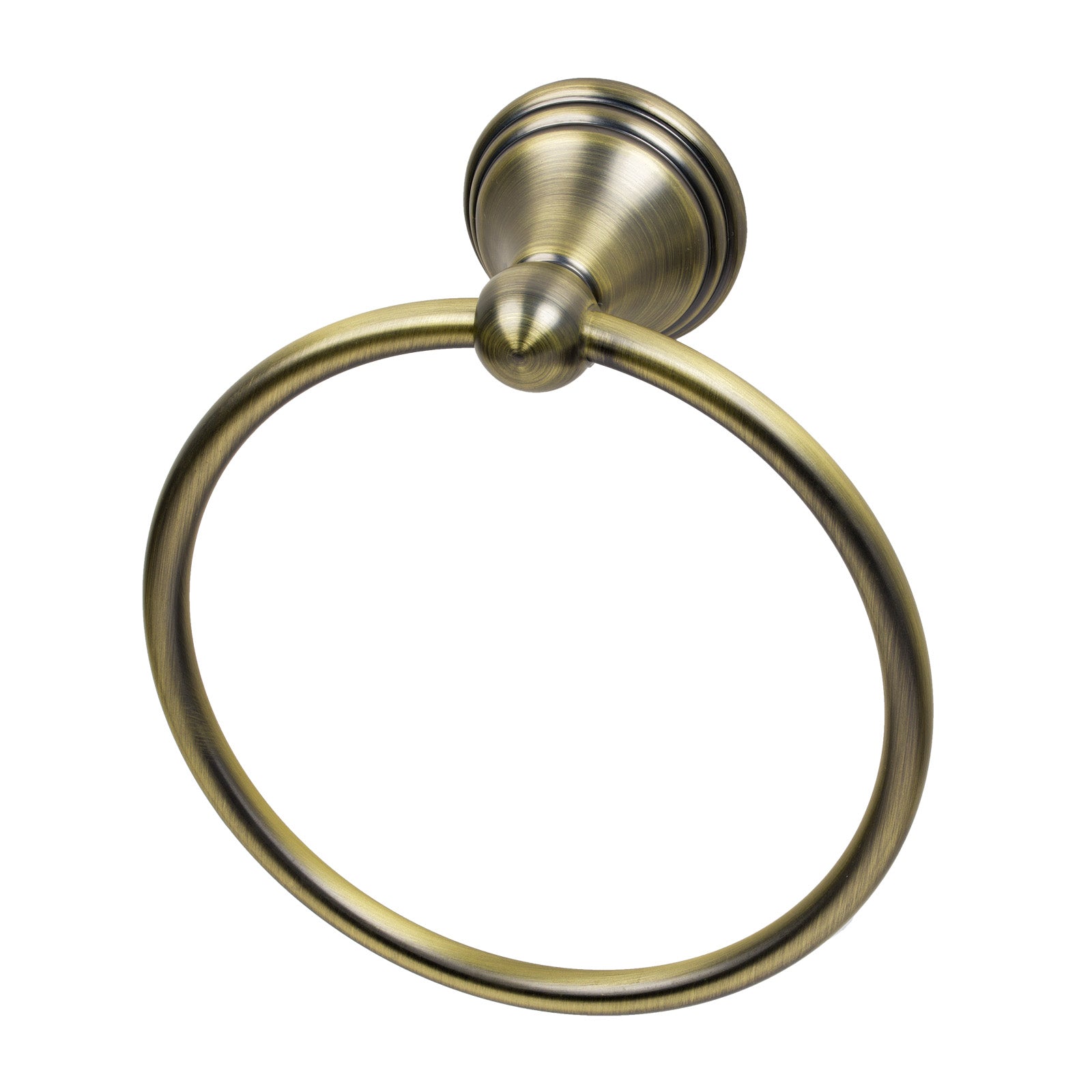 SHOW Image of Antique Brass Cambridge Towel Ring
