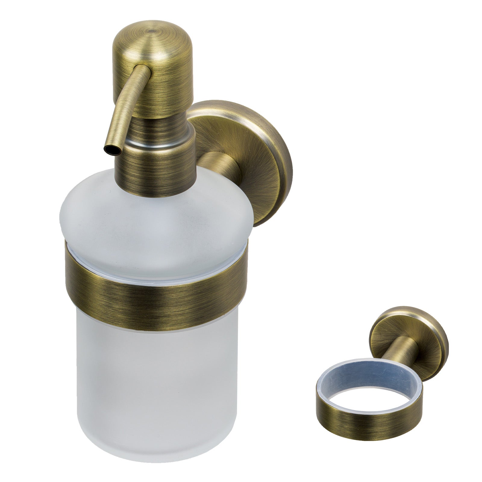 SHOW Image of Antique Brass Oxford Soap Dispenser