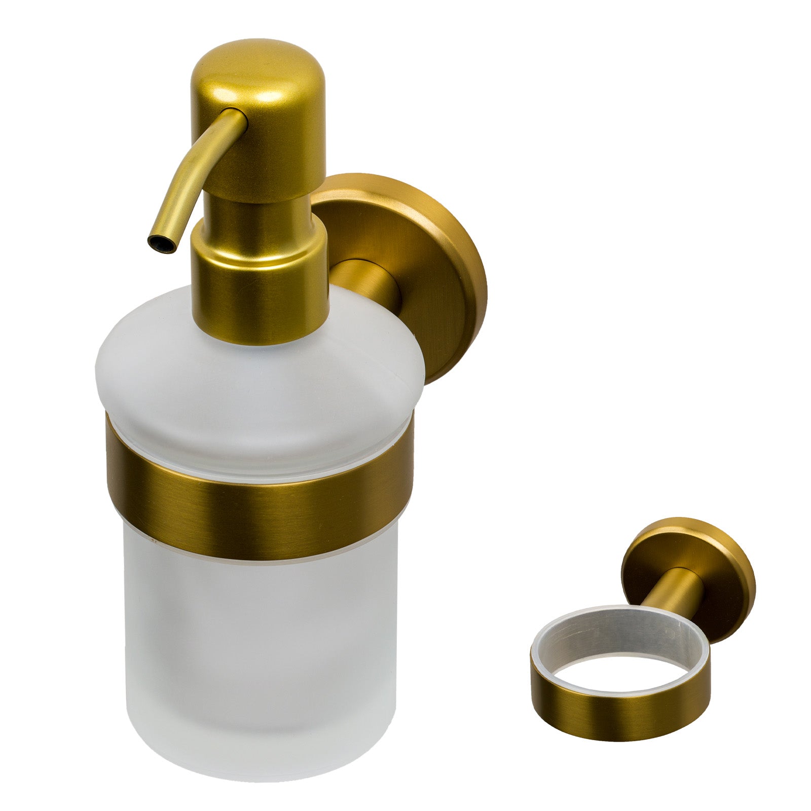 SHOW Image of Satin Brass Oxford Soap Dispenser