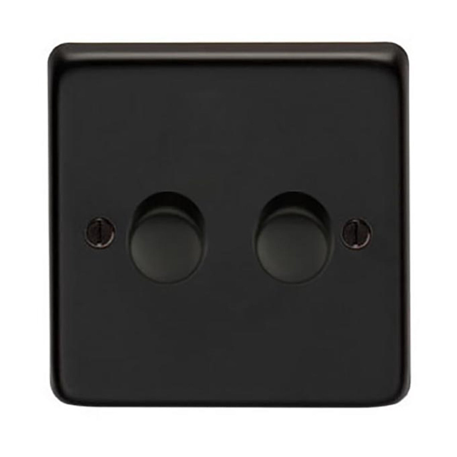 SHOW Image of Double LED Dimmer Switch with Matt Black finish