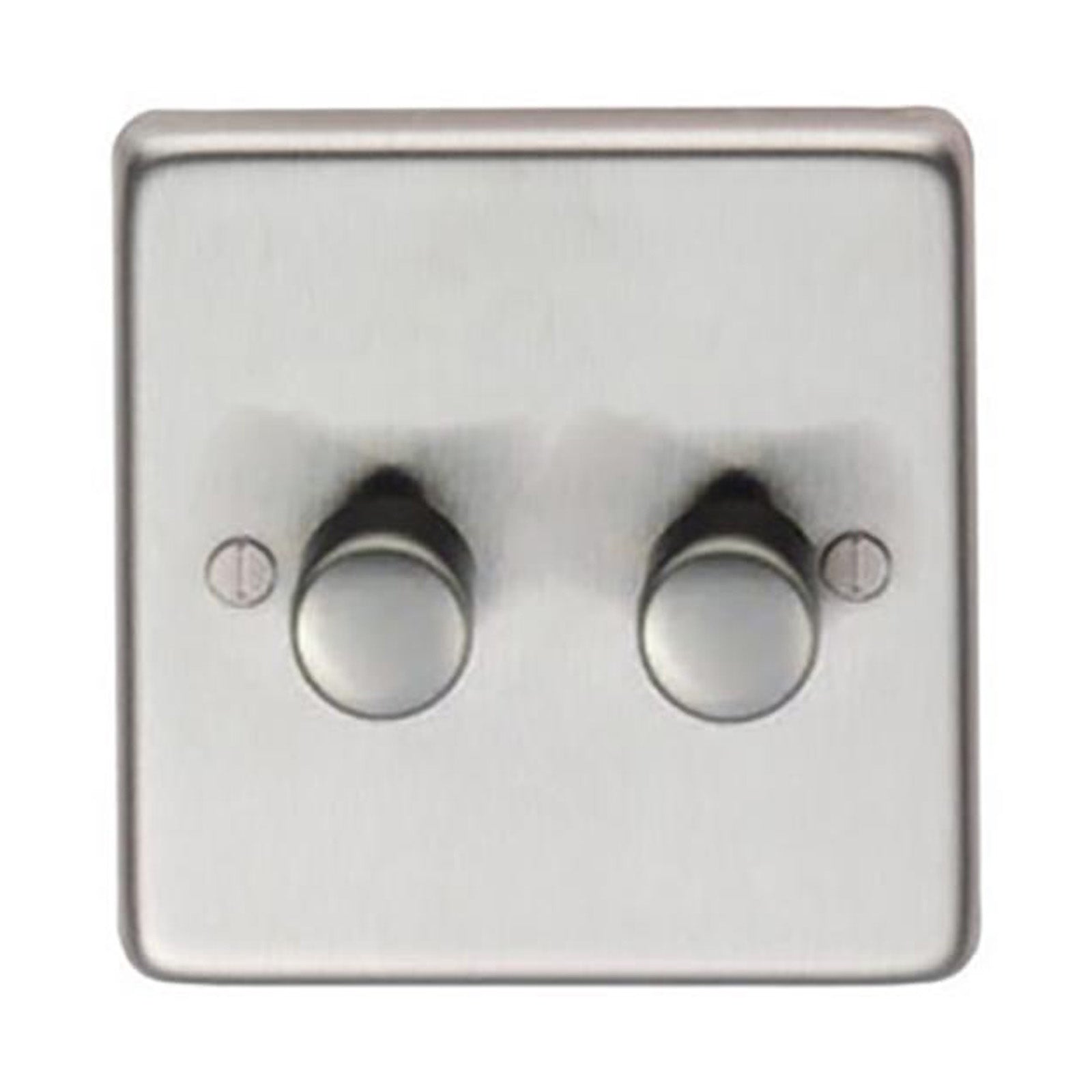 SHOW Image of Double LED Dimmer Switch with Satin Stainless Steel finish