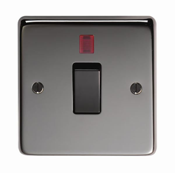 SHOW Image of Single Switch + Neon with Black Nickel finish