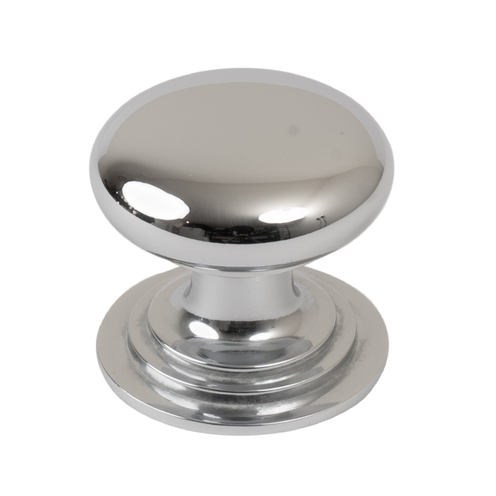 polished chrome cabinet knob