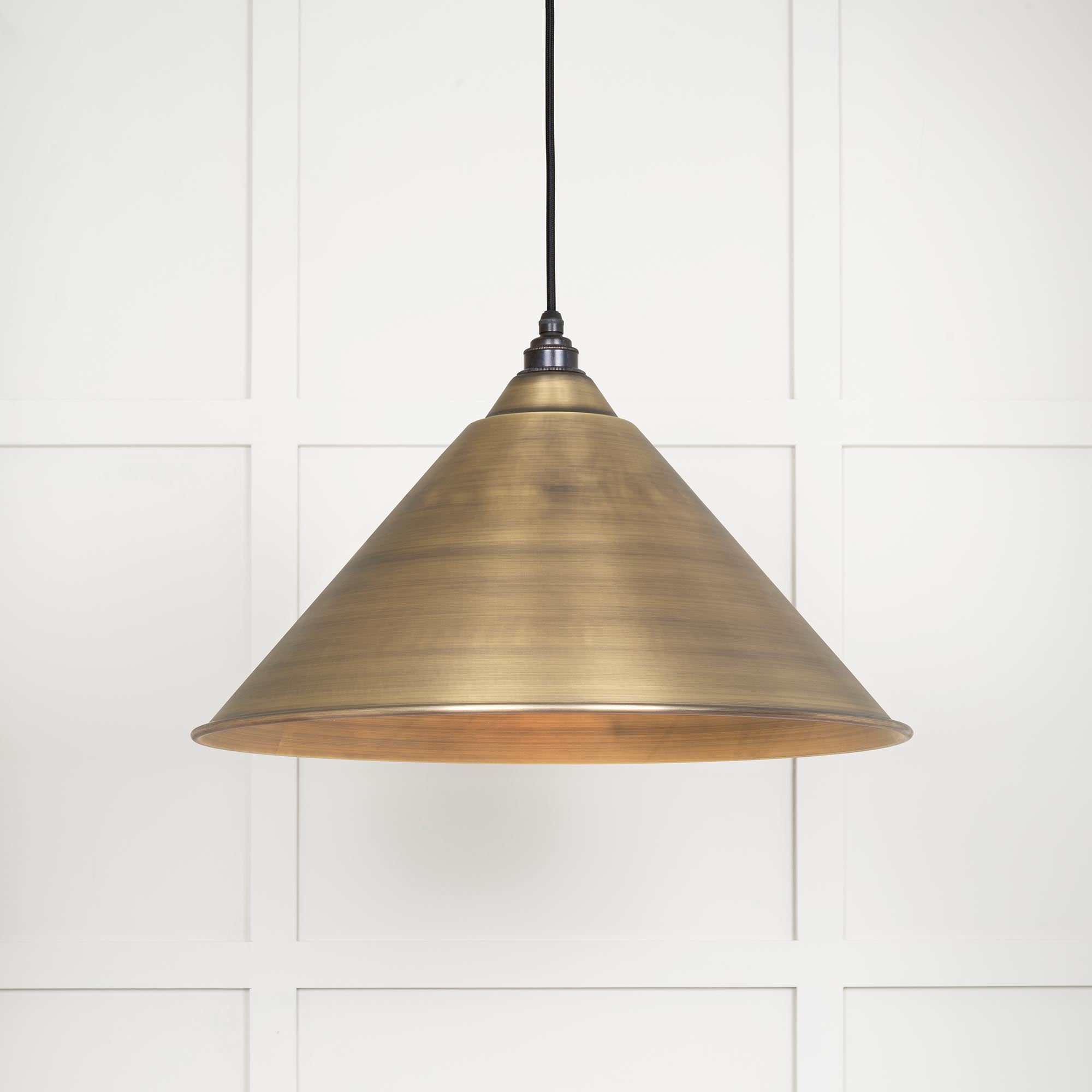 Image of Hockley Ceiling Light in Aged Brass