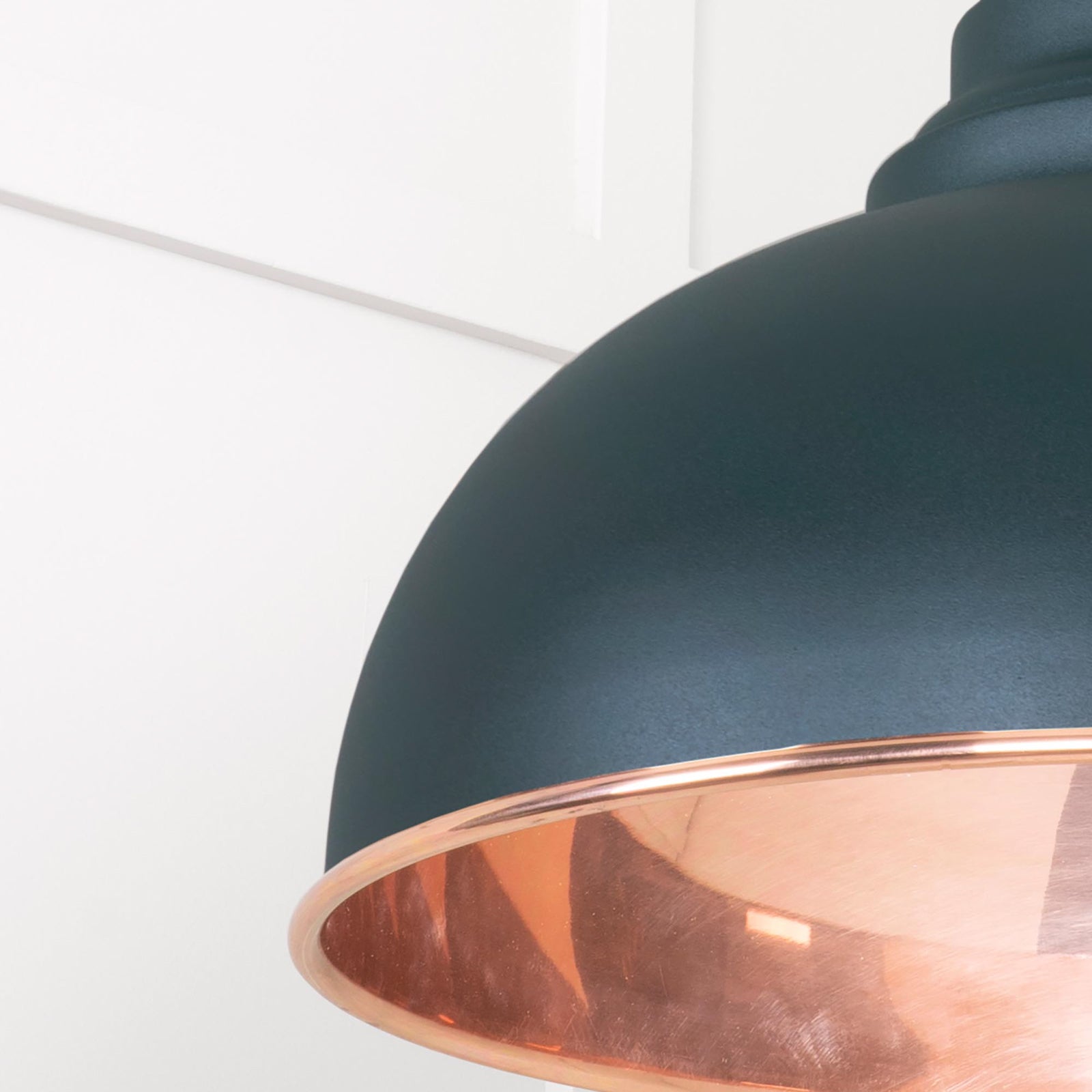 SHOW Close Up Image Harborne Ceiling Light in Dingle In Smooth Copper