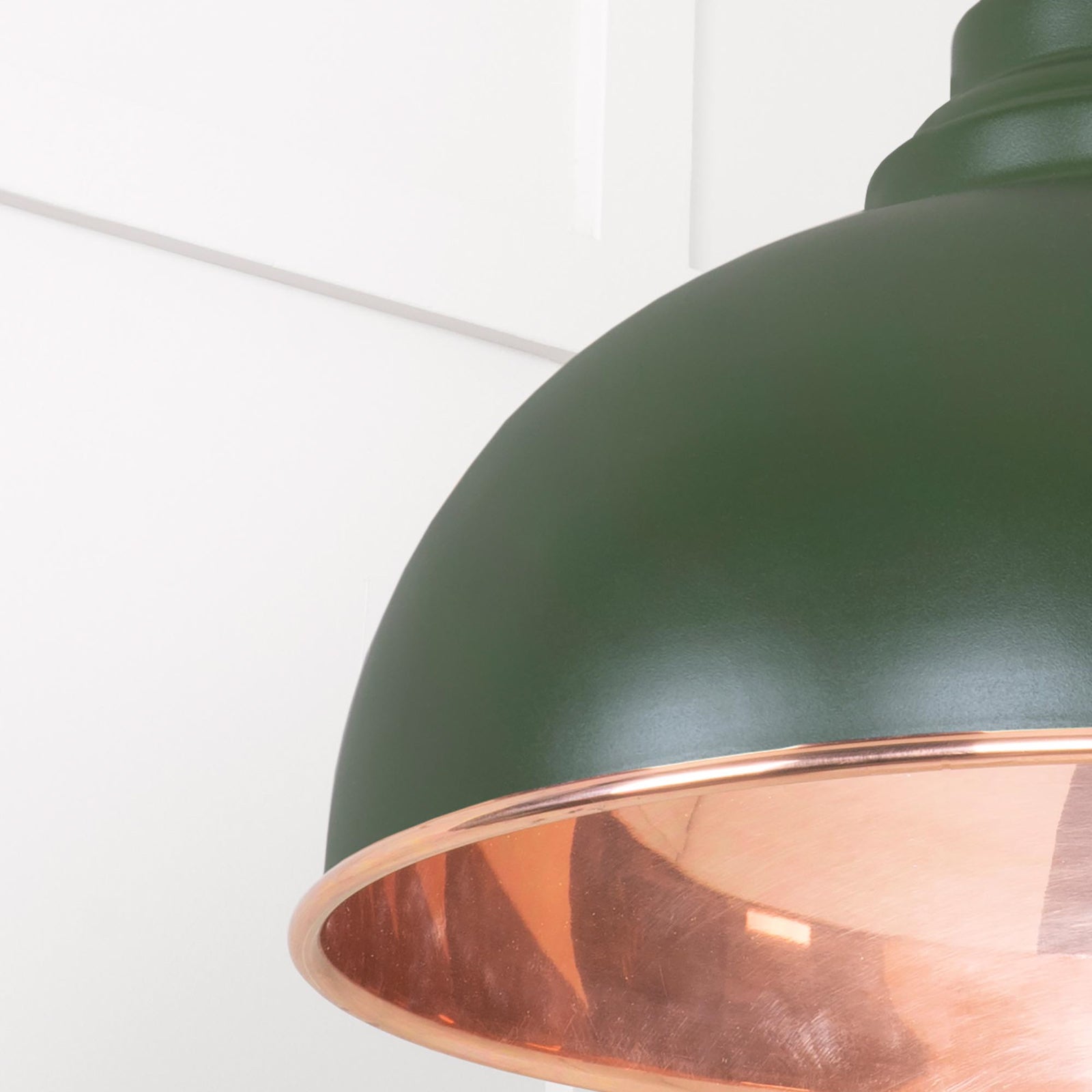 SHOW Close Up Image Harborne Ceiling Light in Heath In Smooth Copper