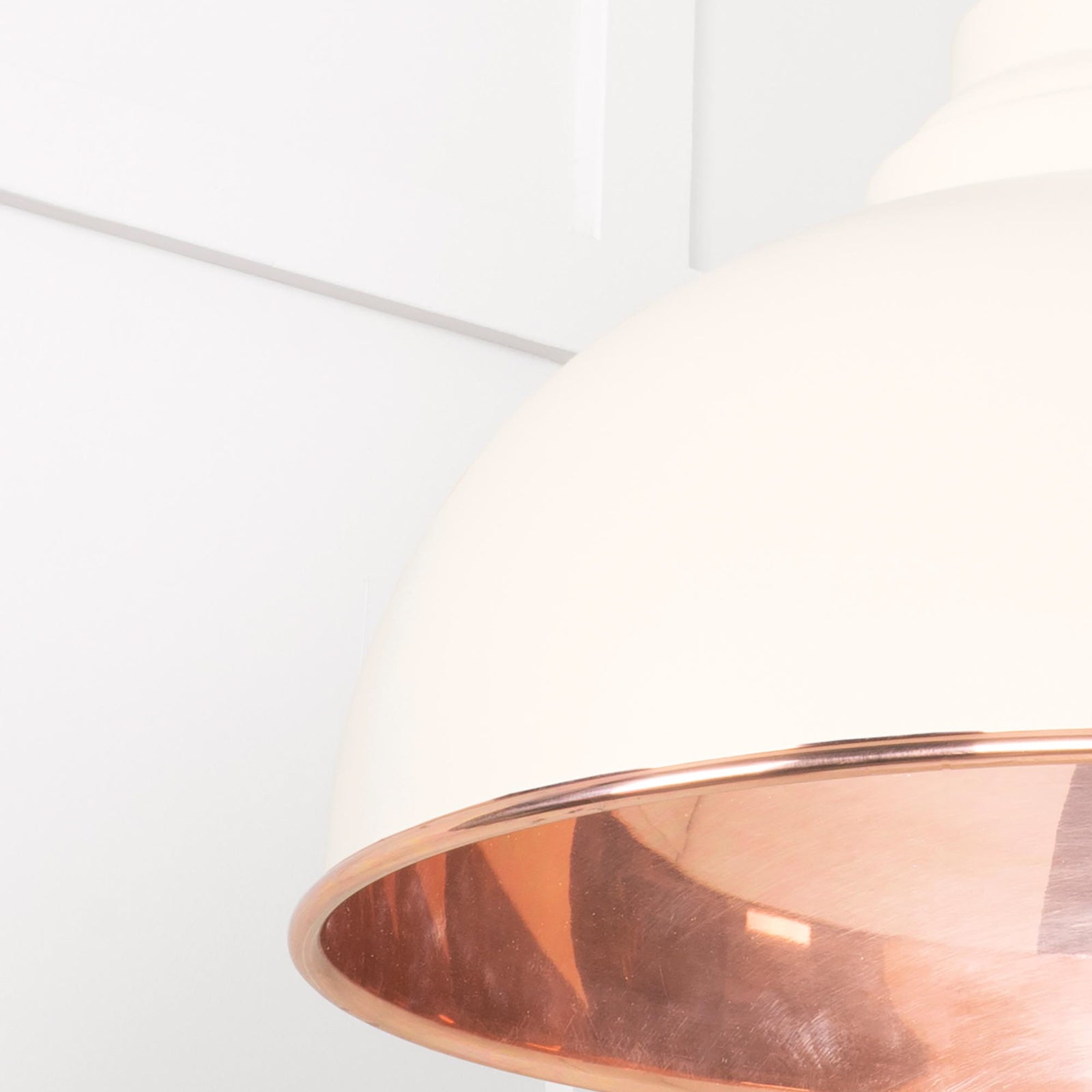 SHOW Close Up Image Harborne Ceiling Light in Teasel In Hammered Copper