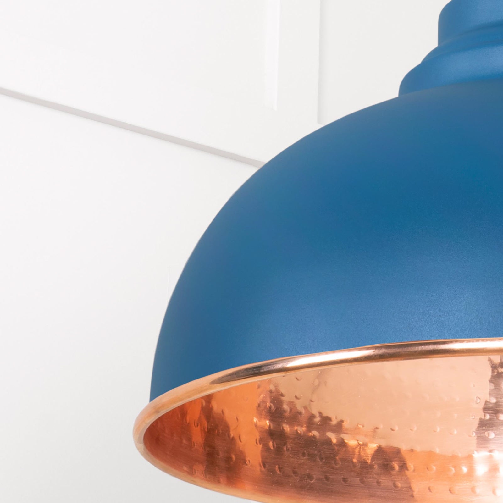 SHOW Close Up Image Harborne Ceiling Light in Upstream In Smooth Copper