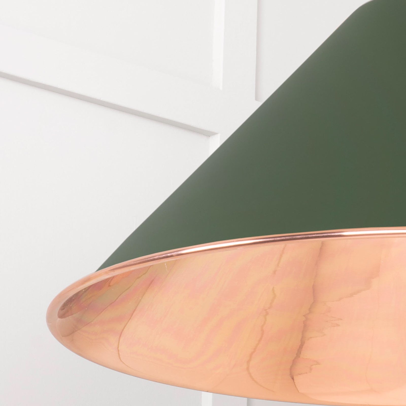 SHOW Close Up Image of Hockley Ceiling Light in Heath in Smooth Copper