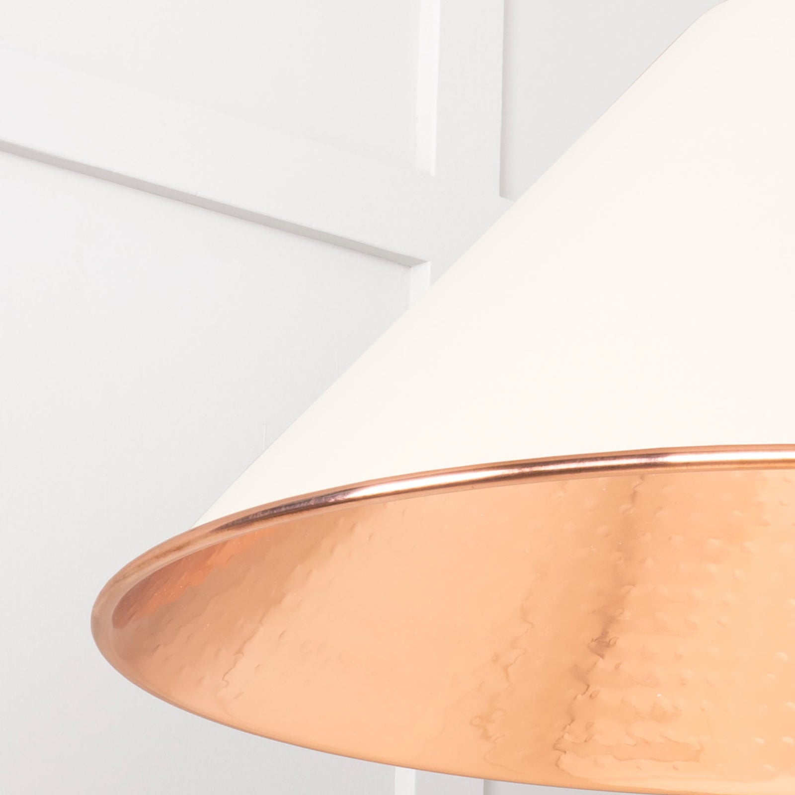 SHOW Close Up Image of Hockley Ceiling Light in Teasel in Smooth Copper