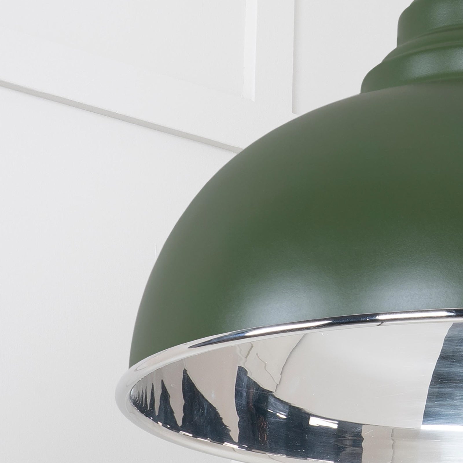 SHOW Close Up Image Harborne Ceiling Light in Heath In Smooth Nickel