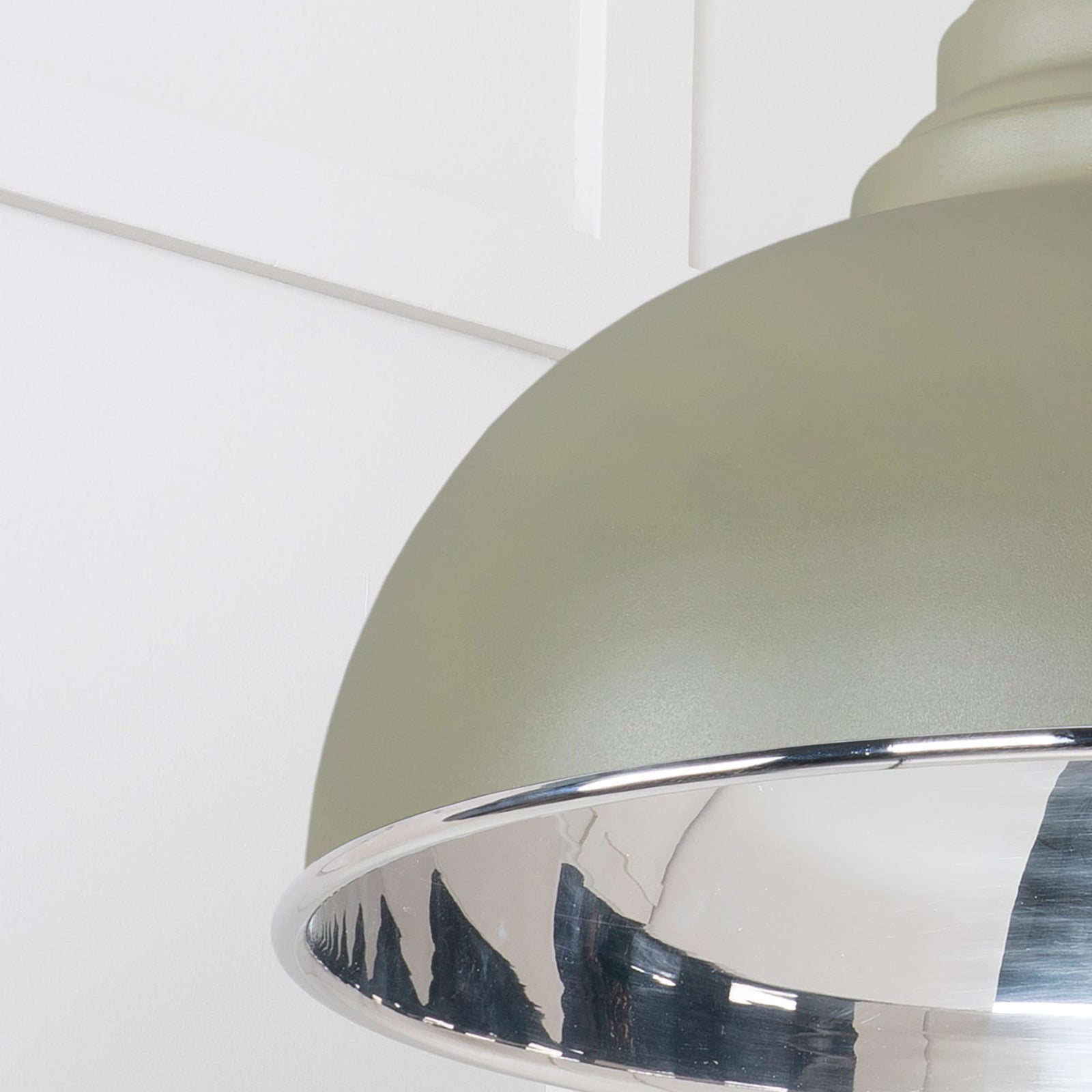 SHOW Close Up Image Harborne Ceiling Light in Tump In Smooth Nickel
