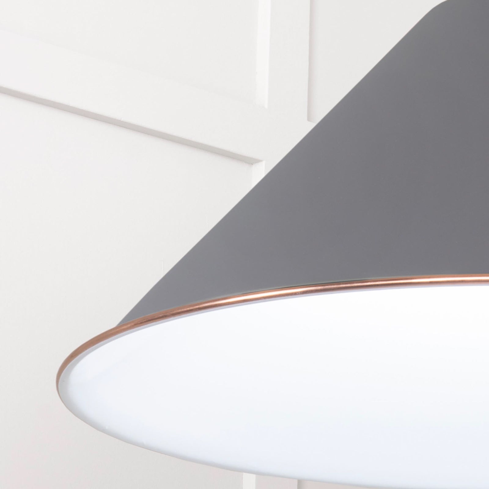 SHOW Close Up Image of Hockley Ceiling Light in Bluff in Frost White