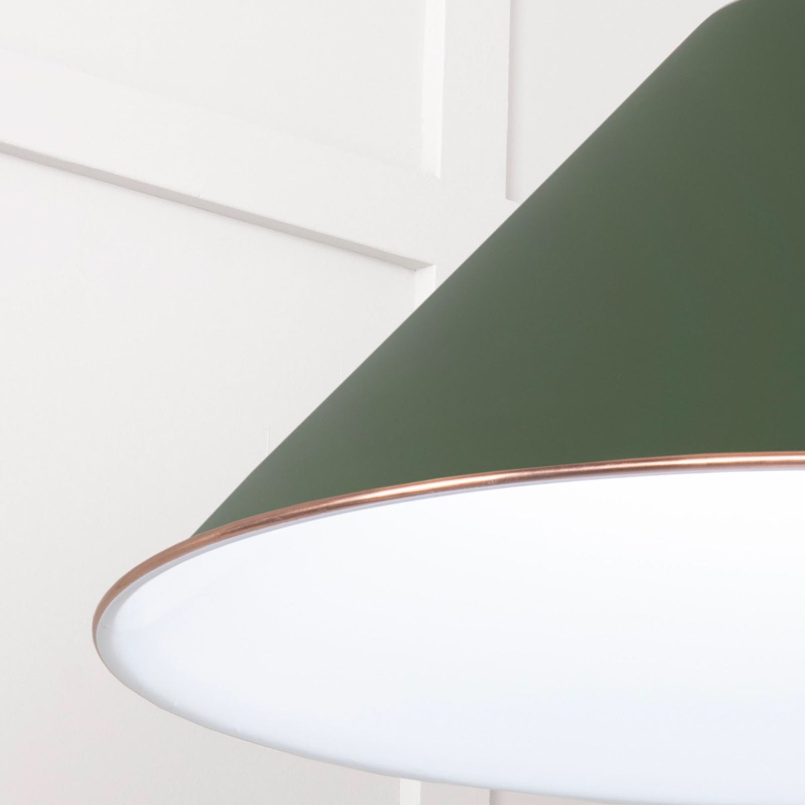 SHOW Close Up Image of Hockley Ceiling Light in Heath in Frost White