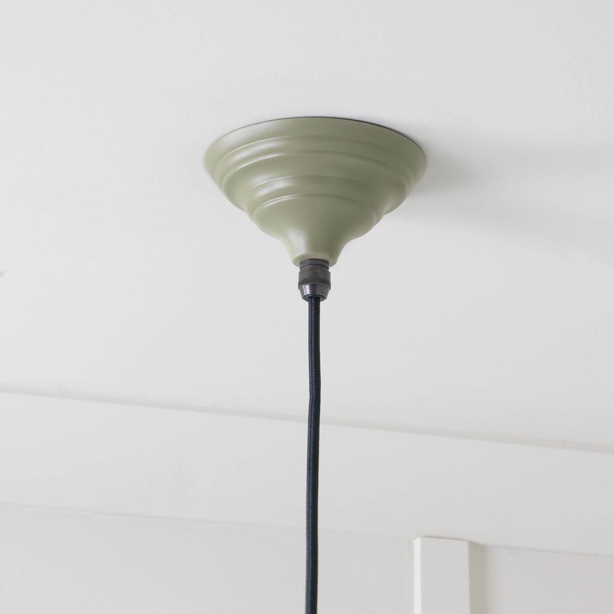 SHOW Close Up Image of Ceiling Rose For Harborne Ceiling Light in Tump