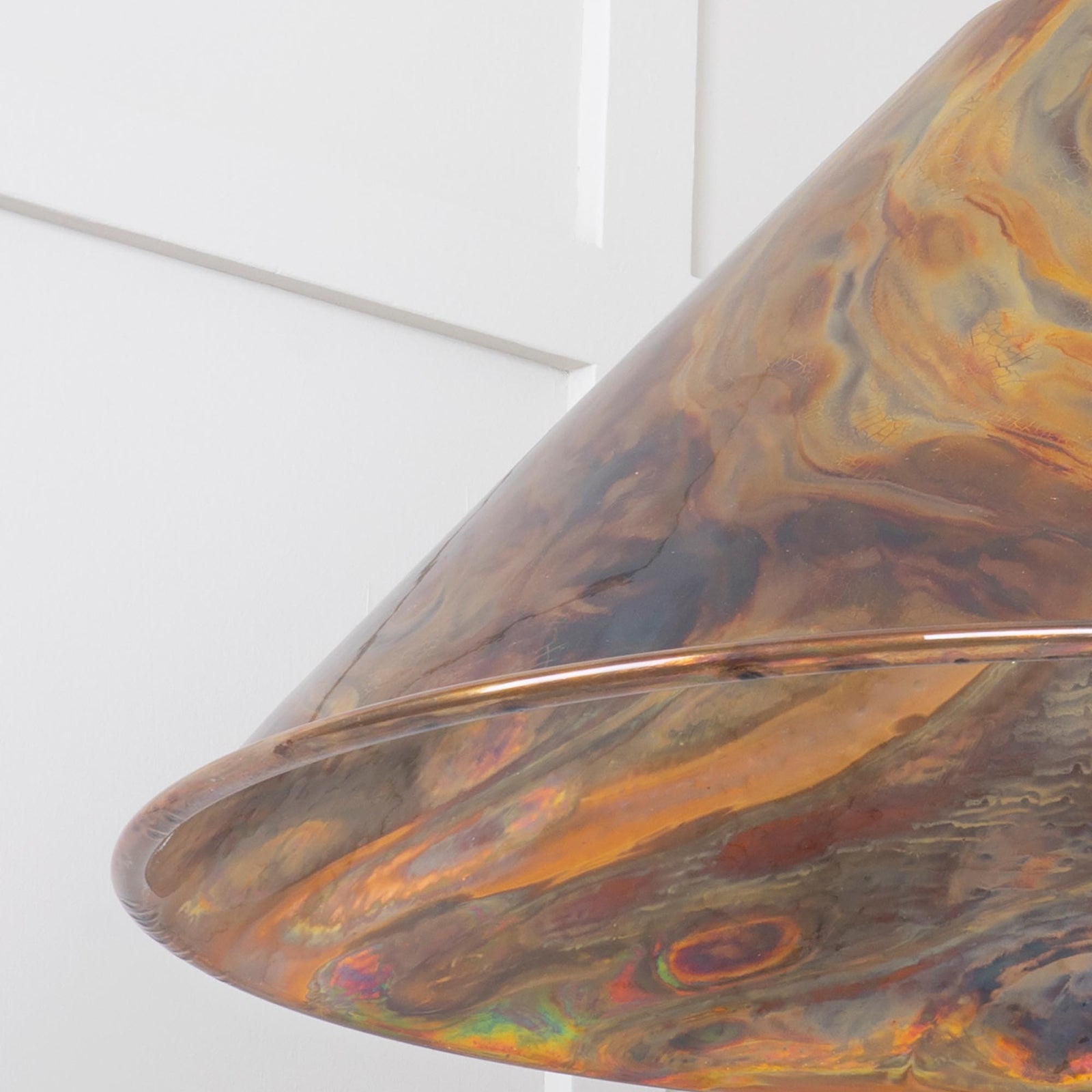 SHOW Close Up Image of Hockley Ceiling Light in Burnished Brass