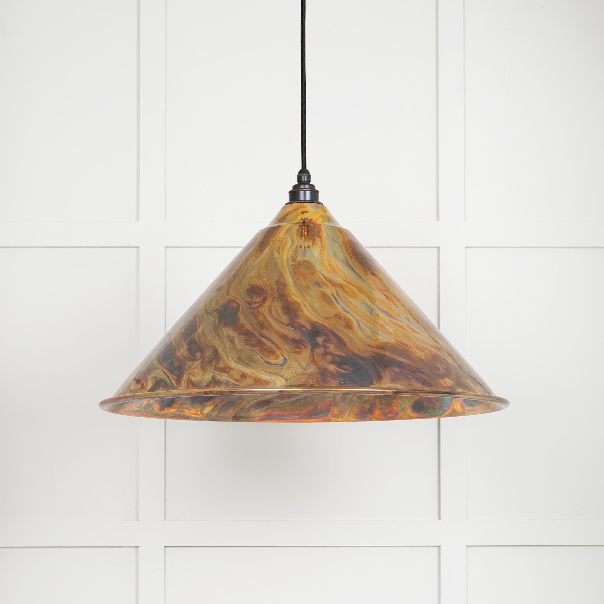 Image of Hockley Ceiling Light in Burnished Brass