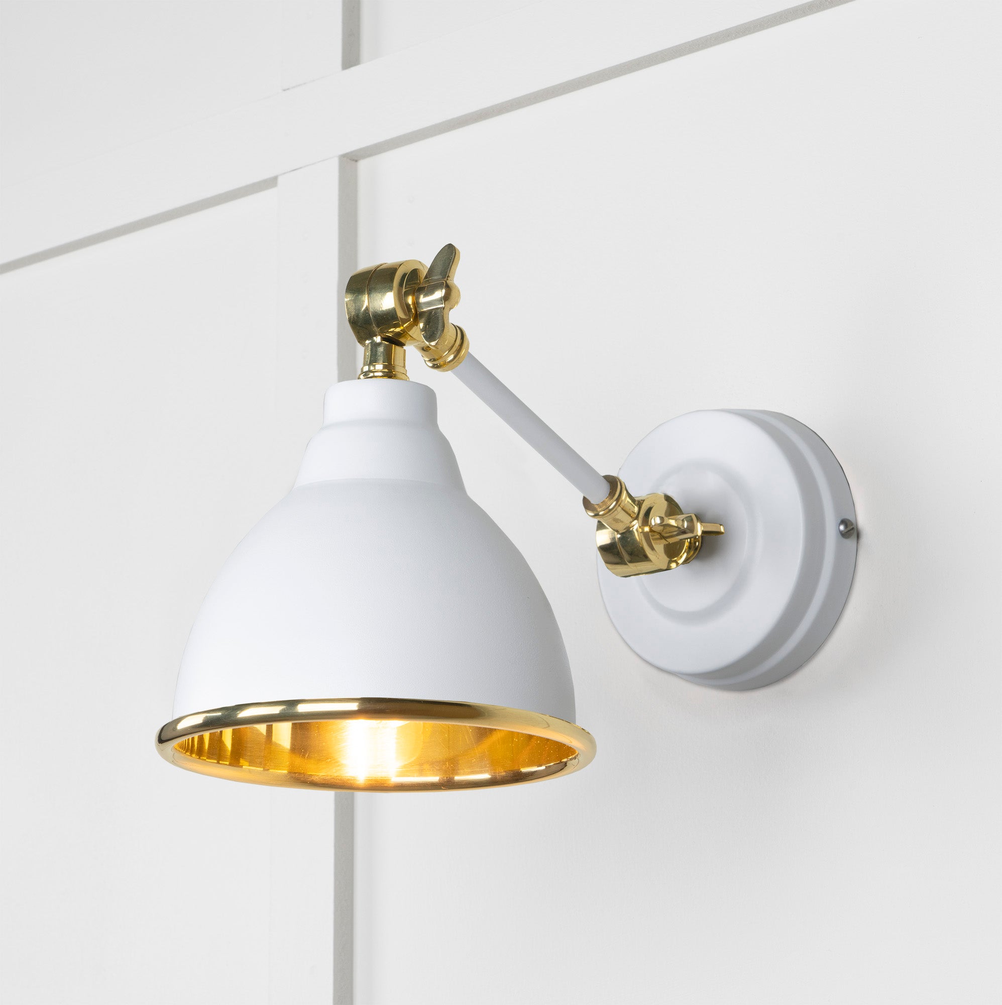Image of Brindley Wall Light in Flock