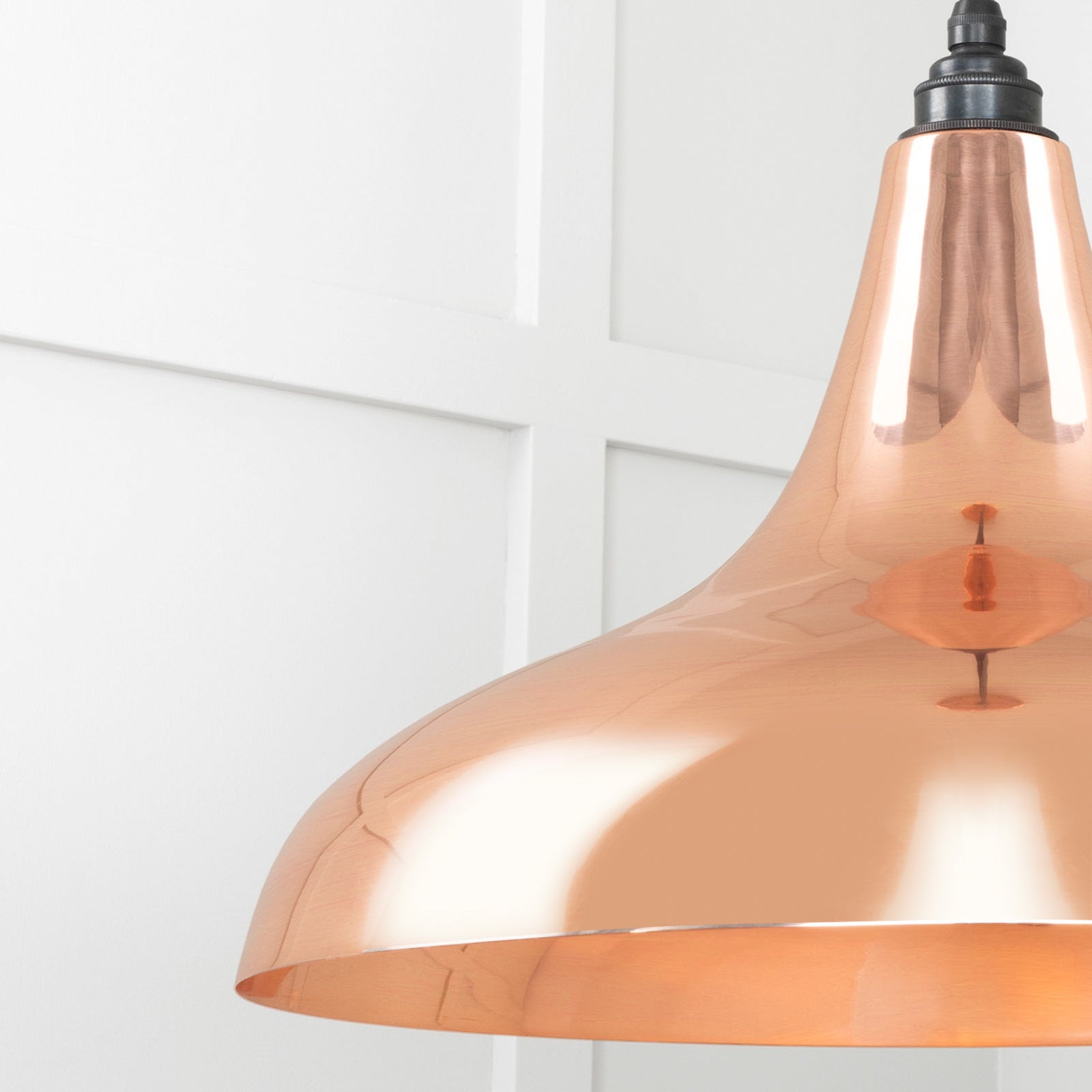 SHOW Close Up Image of Frankley Ceiling Light in Copper