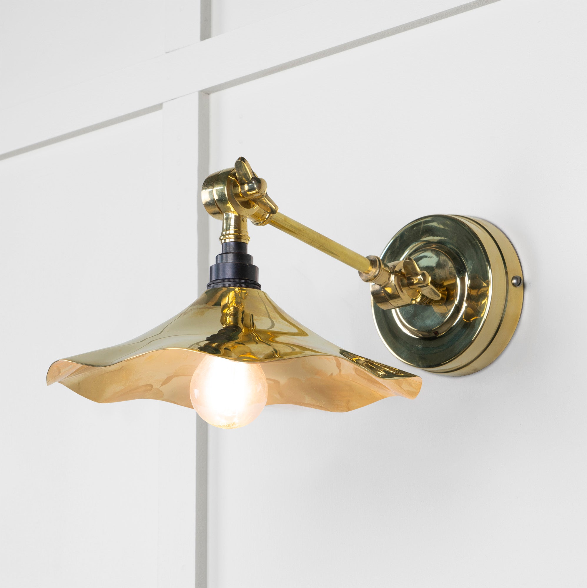 Image of Flora Wall Light in Brass