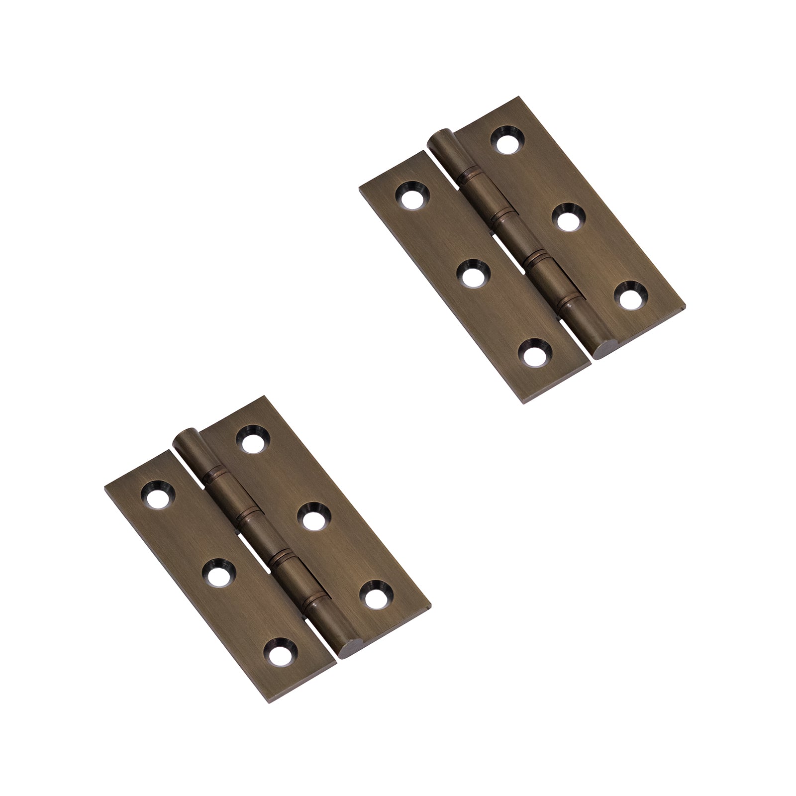Solid Brass 3 Inch Butt Hinge in Aged Brass Finish