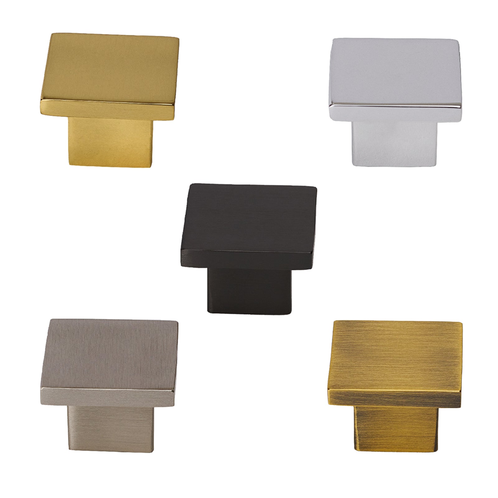 square cabinet knobs, kitchen cupboard knobs