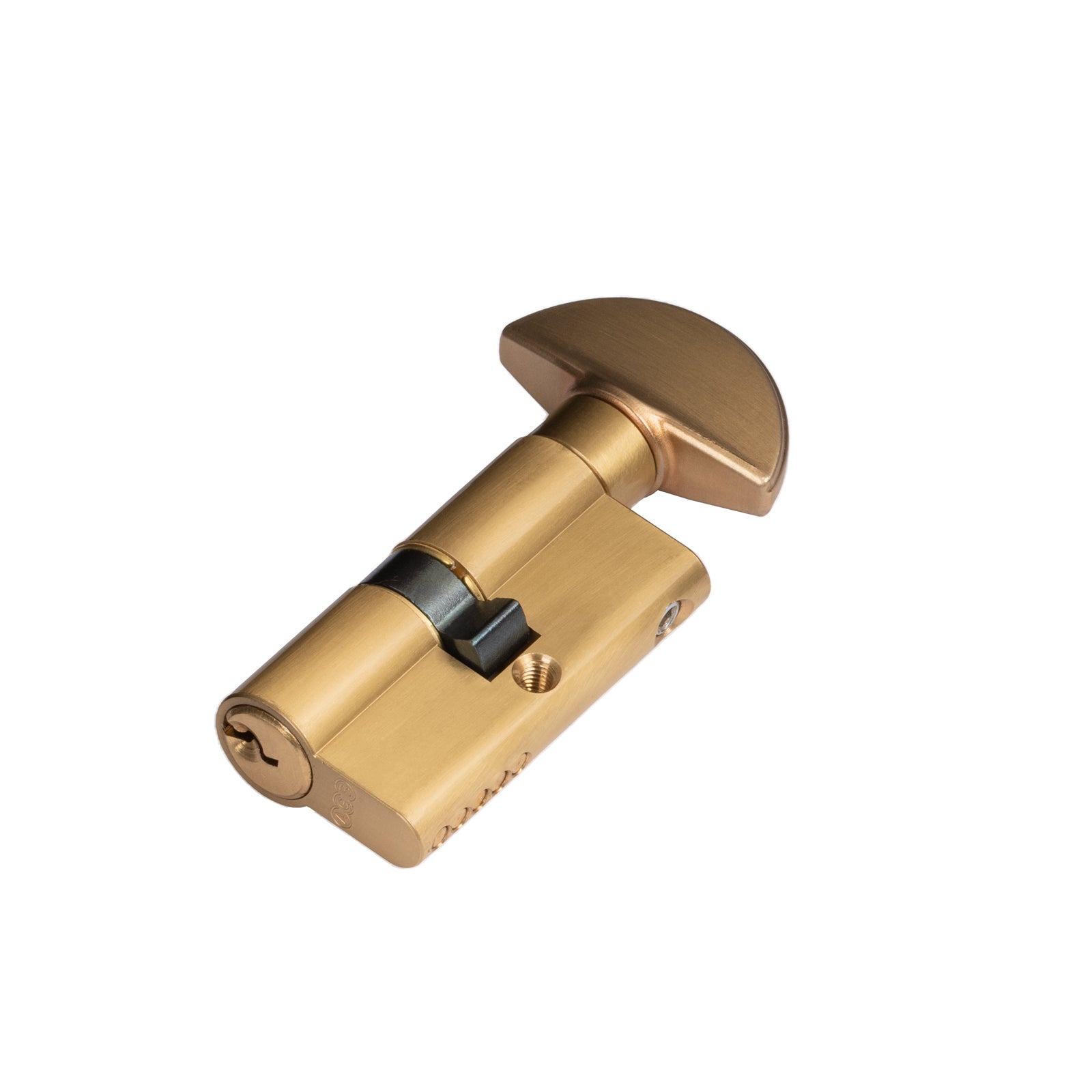 satin brass key to turn 5 pin euro cylinder lock SHOW