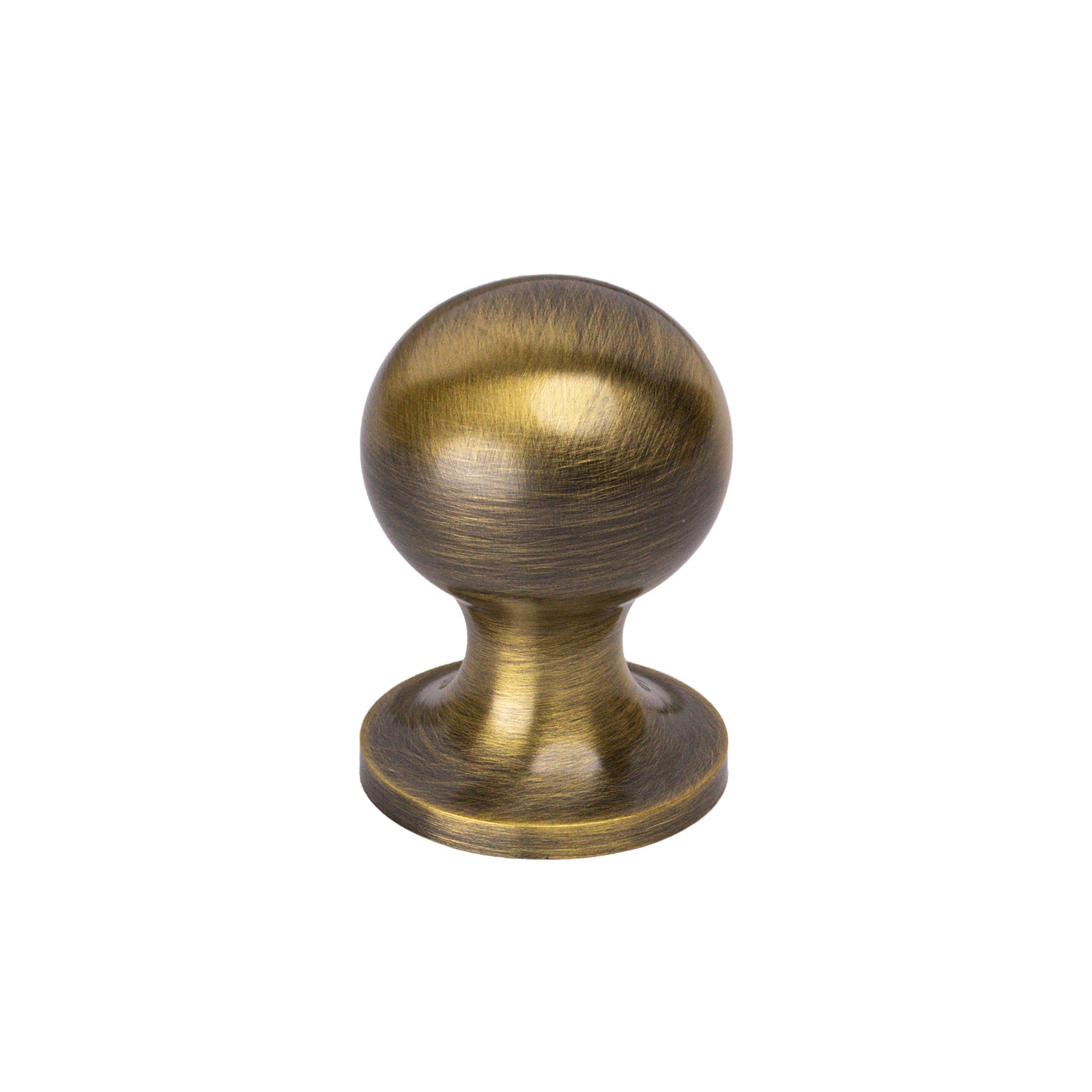antique brass ball cabinet knob