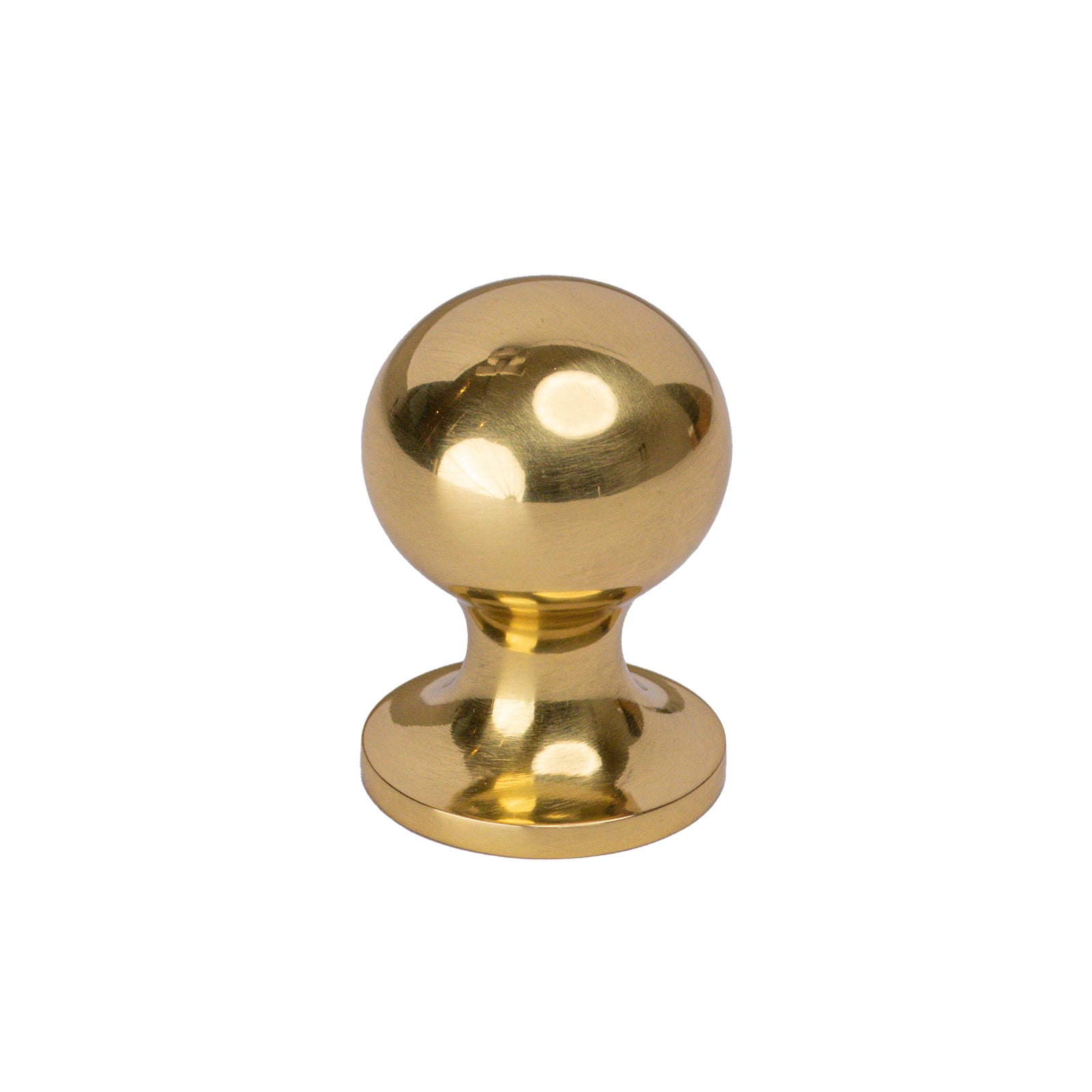 polished brass ball shape kitchen knob