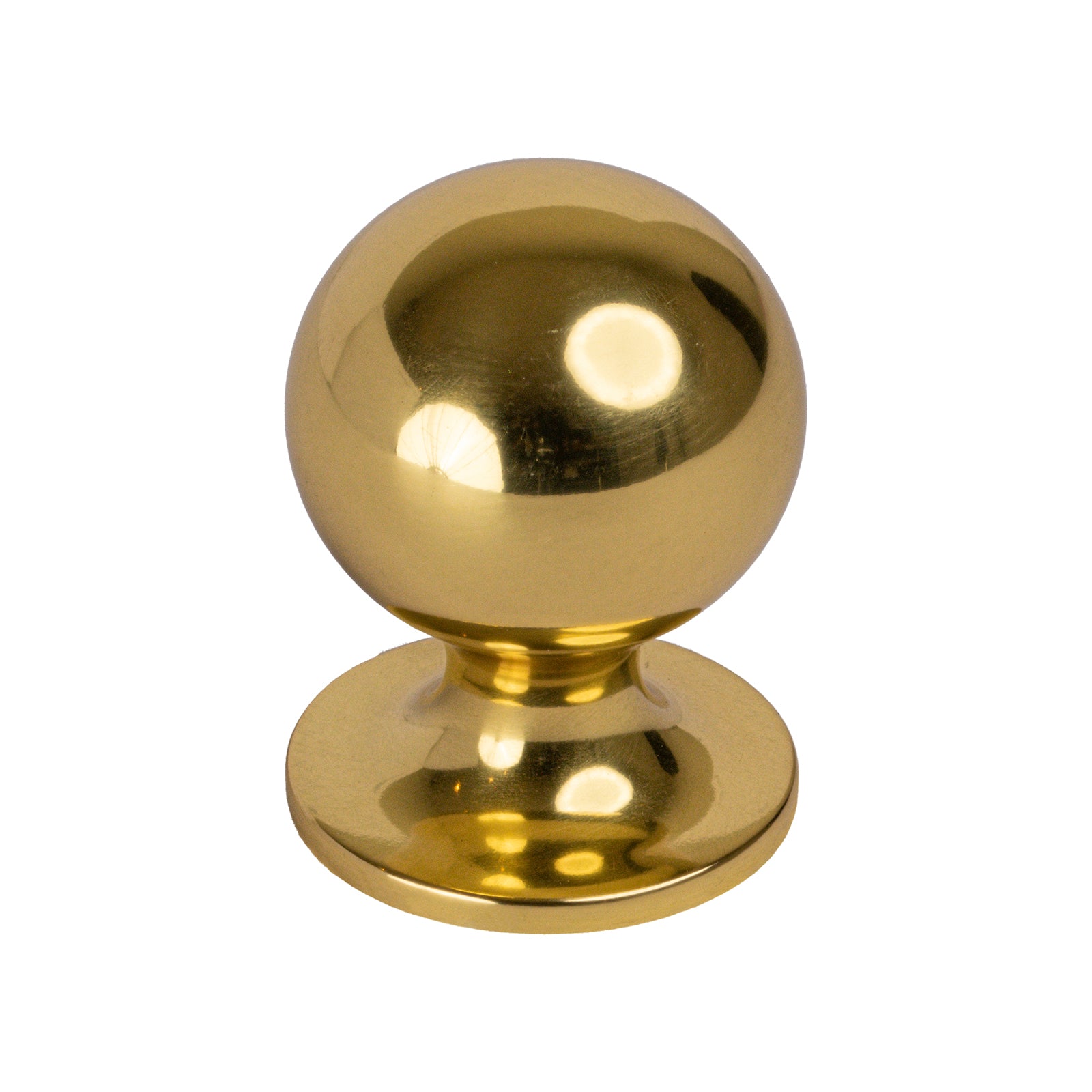 round brass cabinet knob
