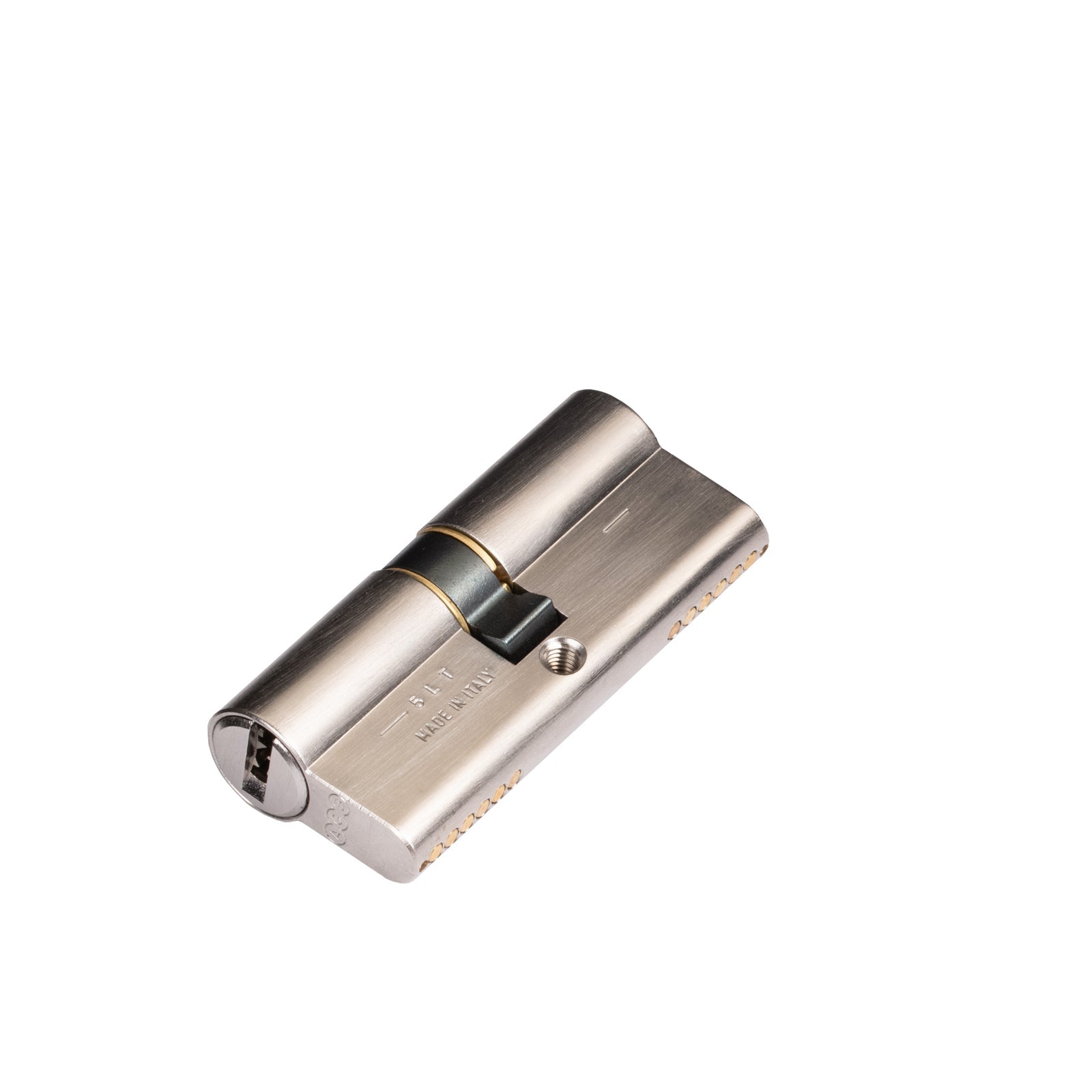 satin nickel AEG Euro cylinder lock 15 pin key to key SHOW