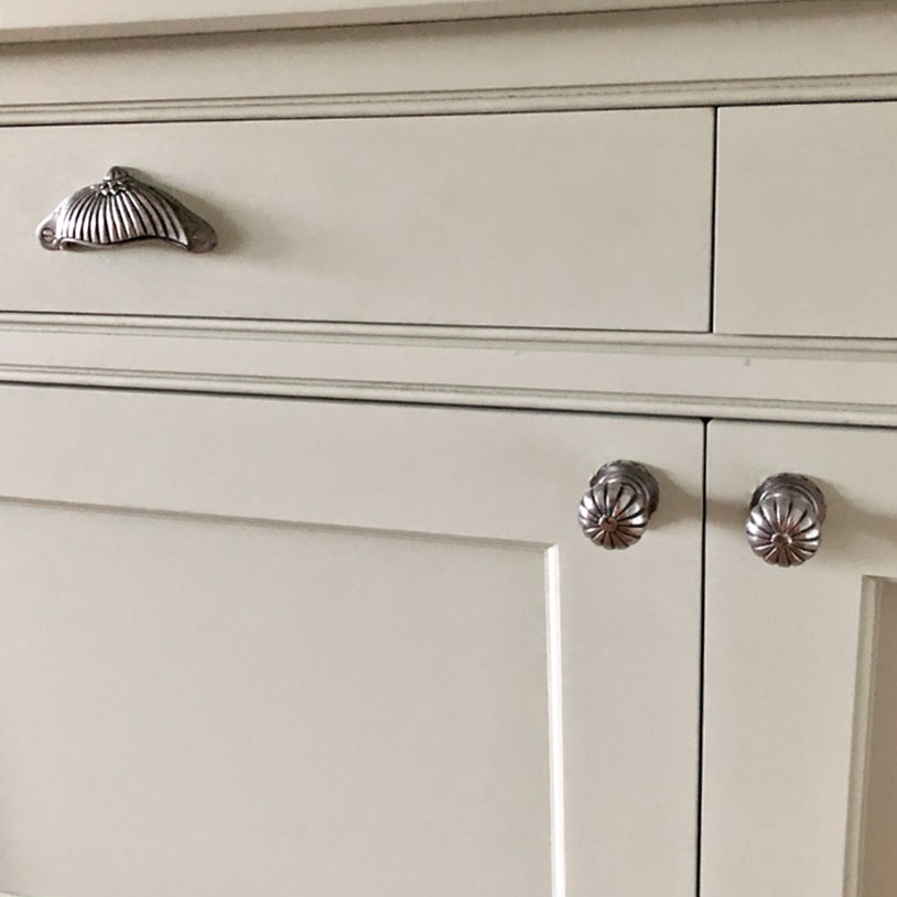 Sea Shell Cup Pulls  Cast Iron Drawer Handles